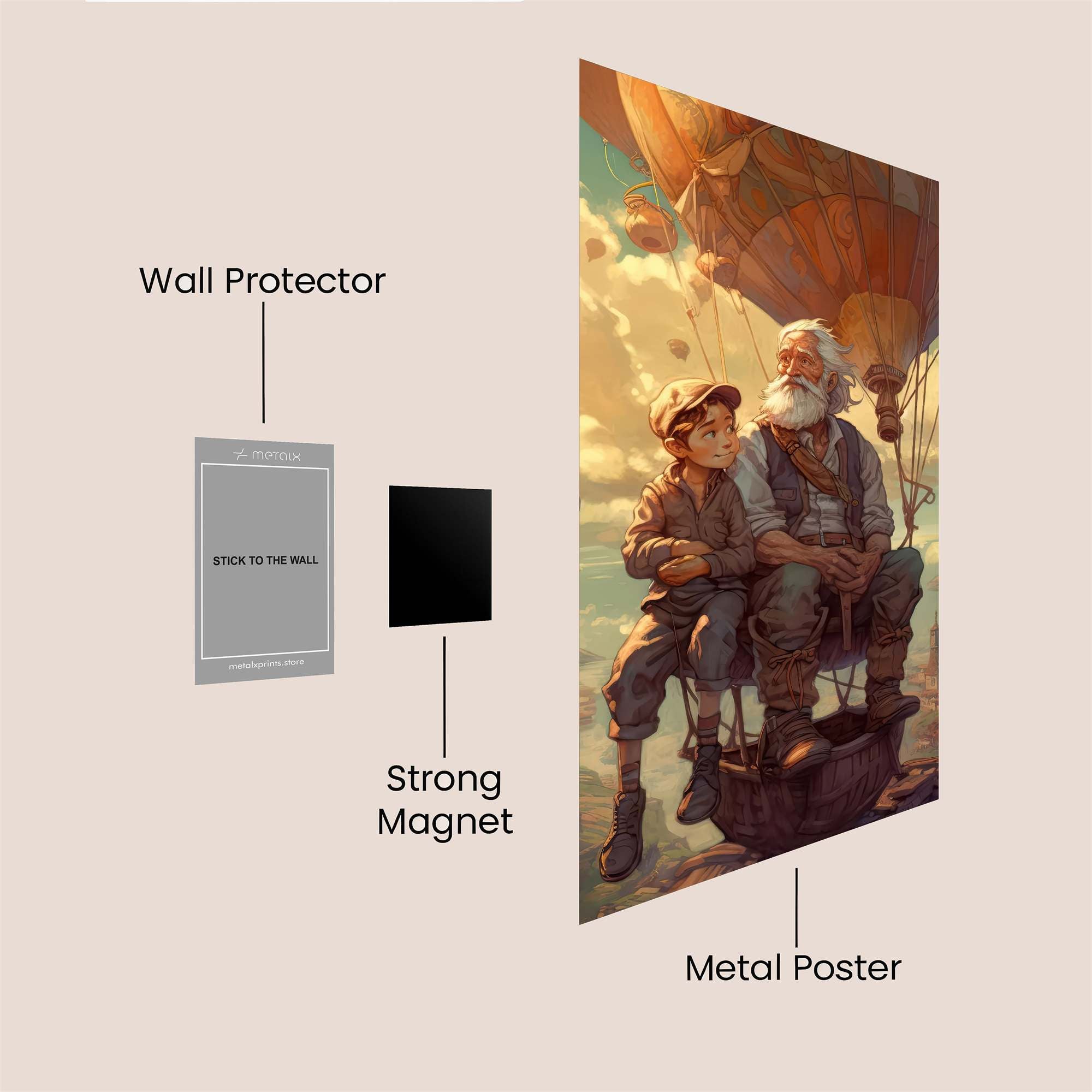 Adventure Whimsy Safe Wall Magnetic / M