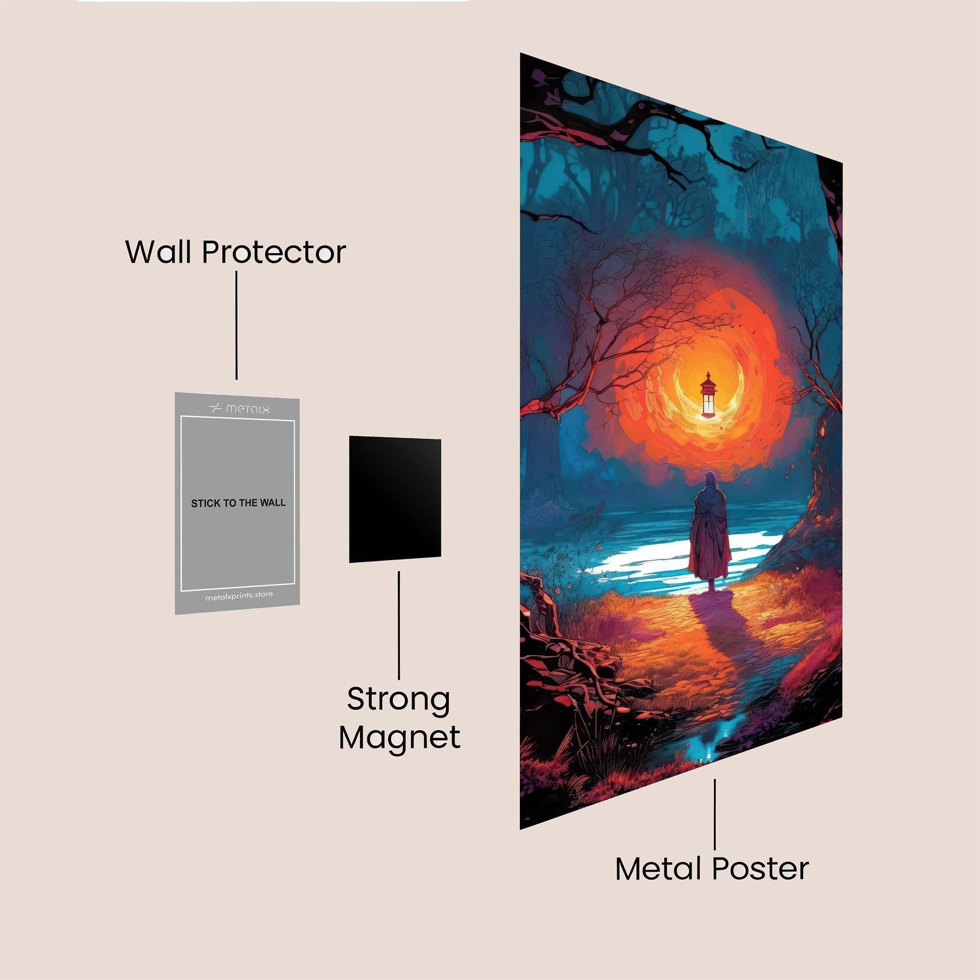 Lantern Quest Safe Wall Magnetic / M