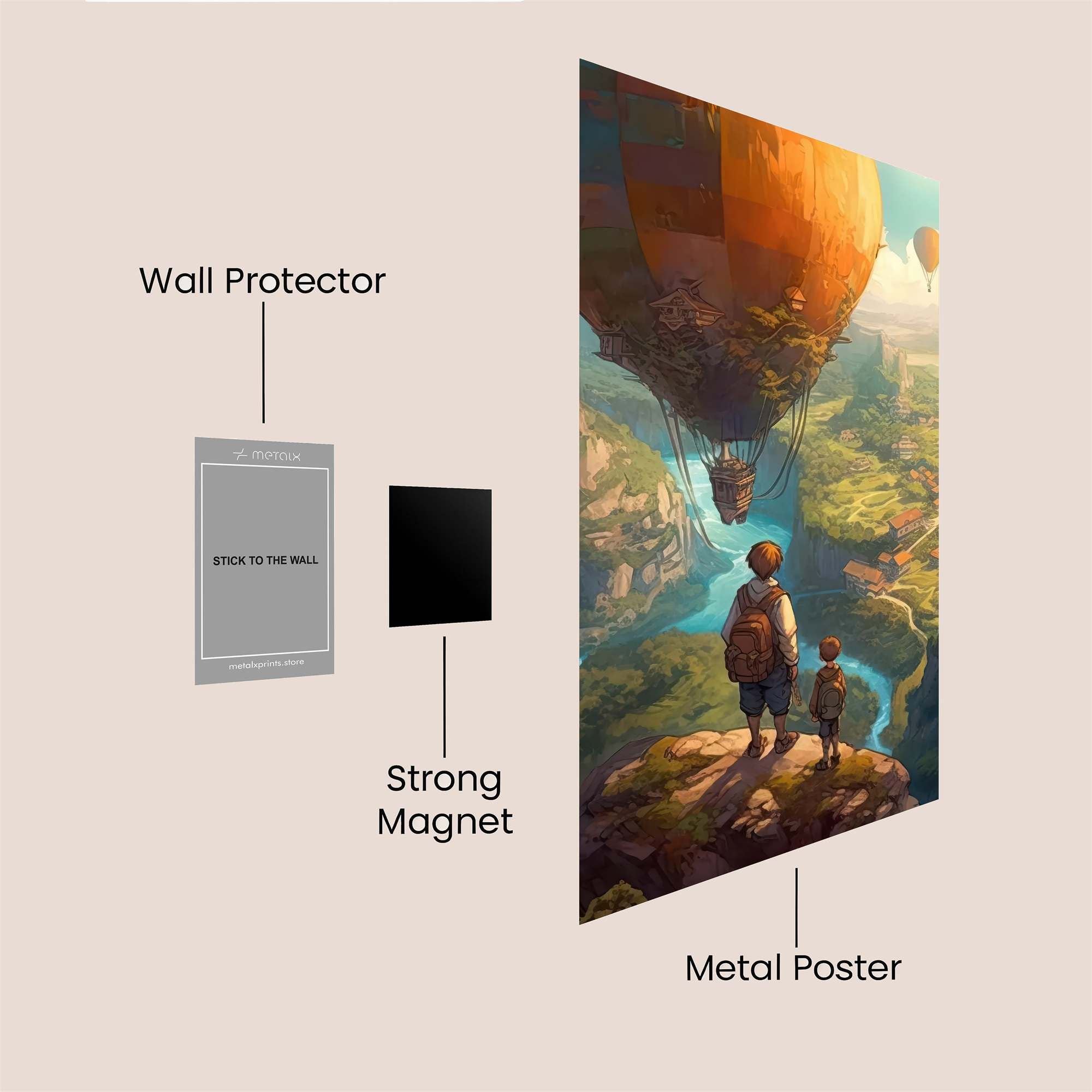 Skyward Adventure Safe Wall Magnetic / M