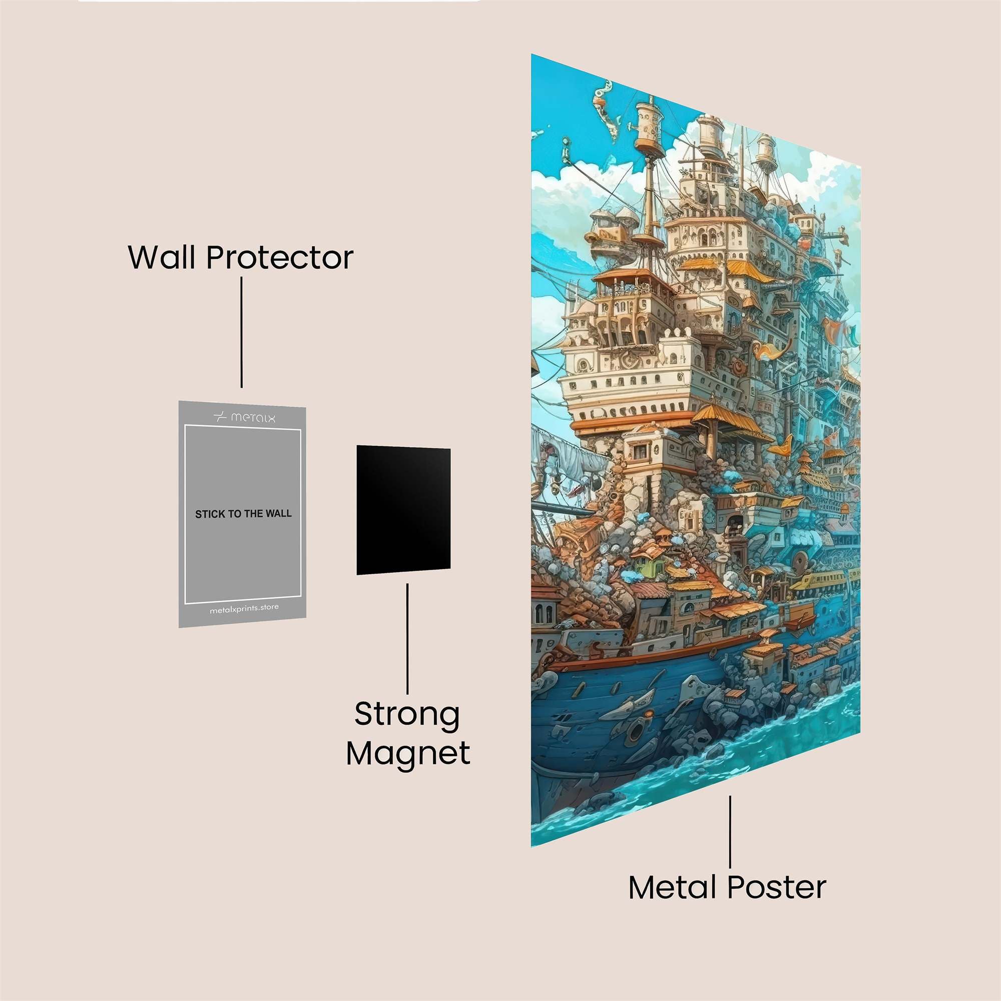 Castle Whimsy Safe Wall Magnetic / M