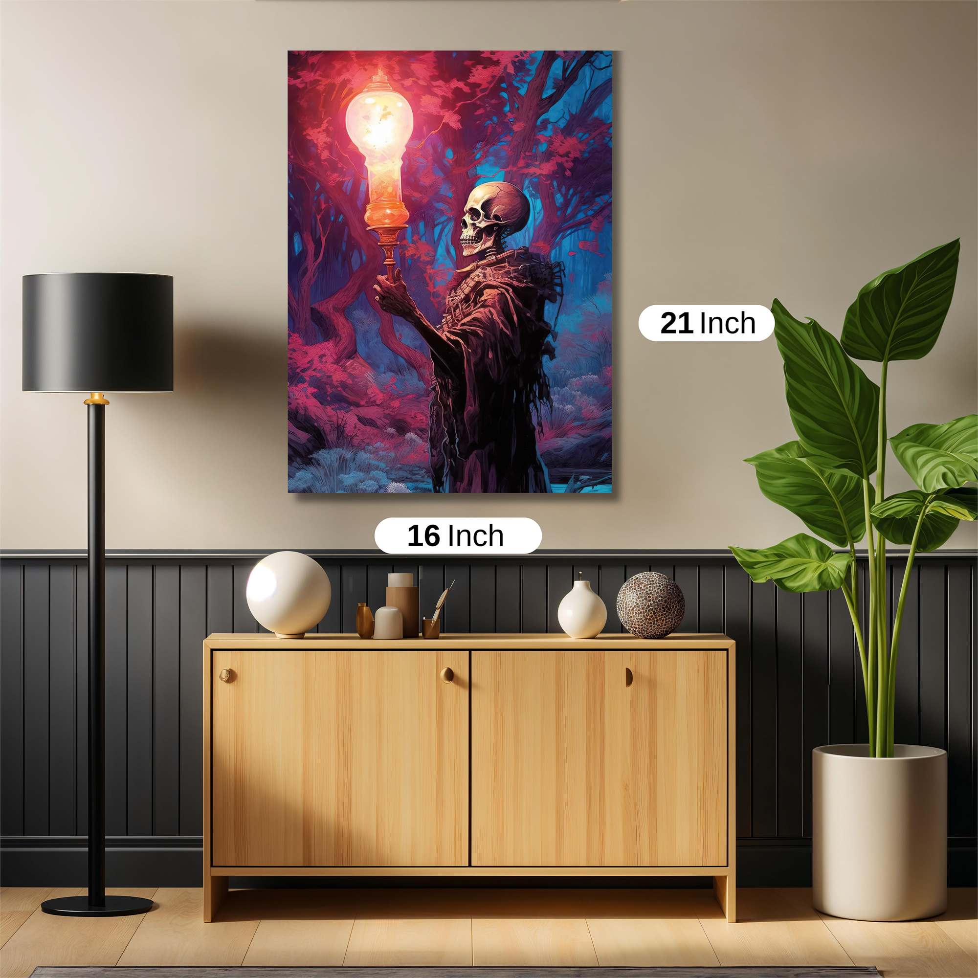 Skull Serenity Safe Wall Magnetic / M