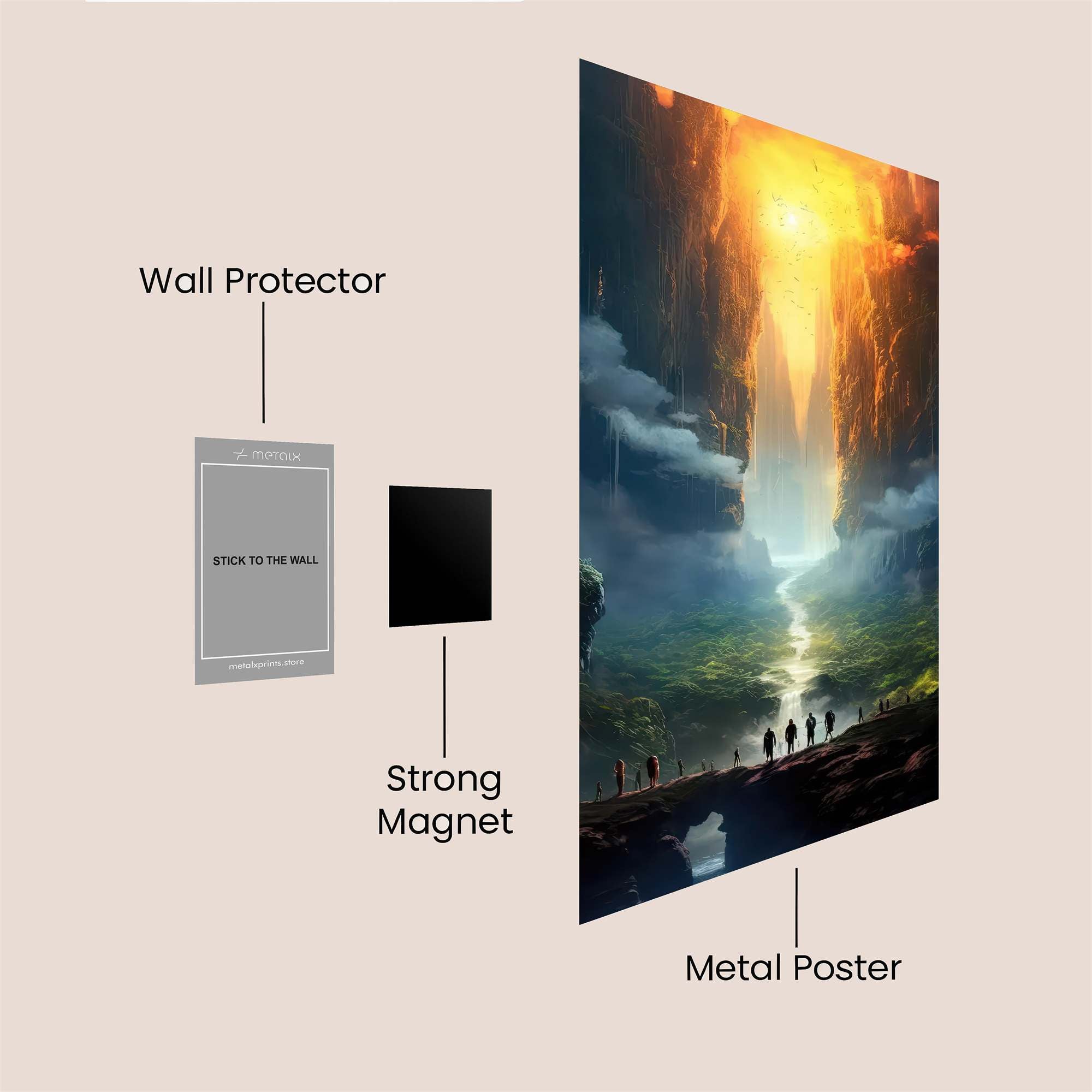 Canyon Radiance Safe Wall Magnetic / M