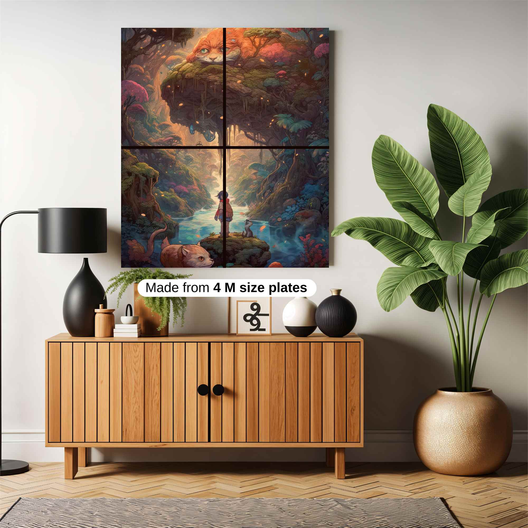 Cheshire Whimsy Safe Wall Magnetic / M