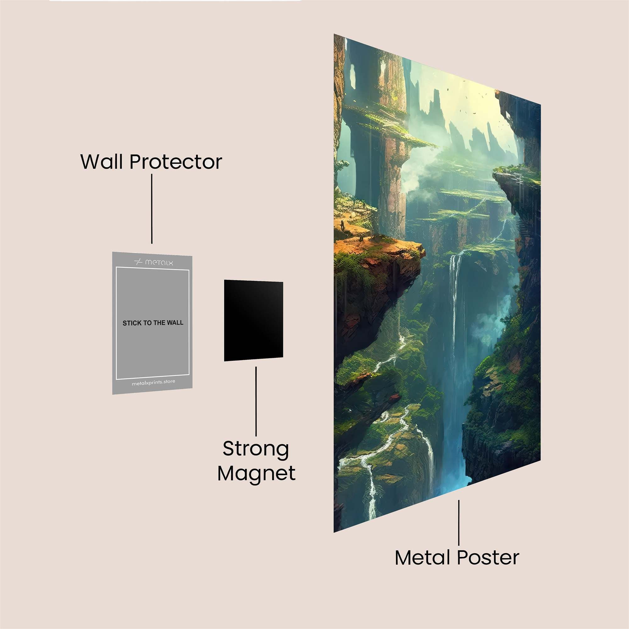 Canyon Dreamscape Safe Wall Magnetic / M