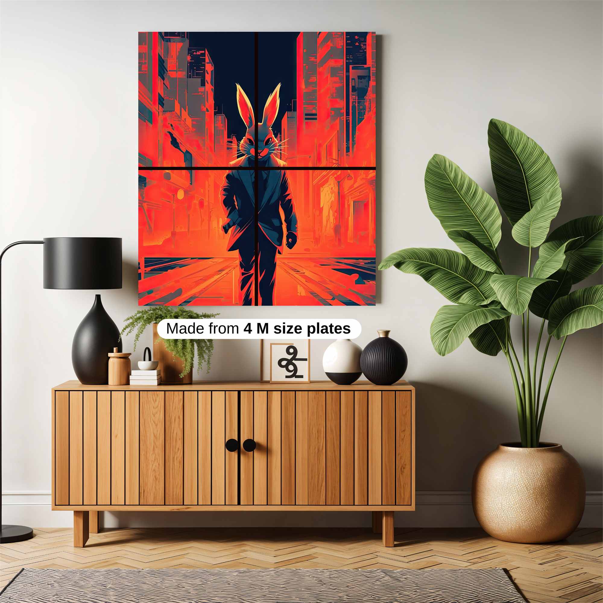 Rabbit Rebellion Safe Wall Magnetic / M