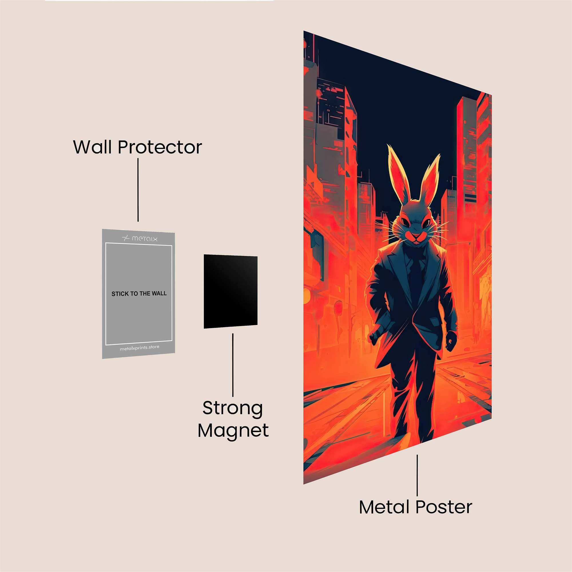 Rabbit Rebellion Safe Wall Magnetic / M