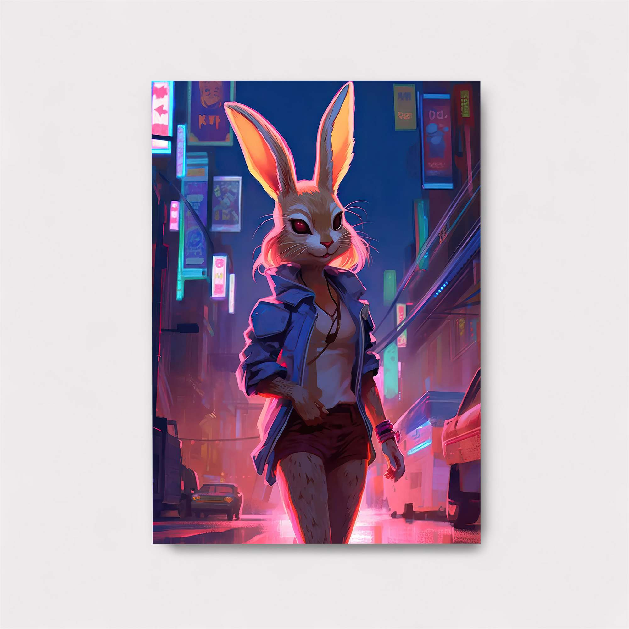 Neon Rabbit Safe Wall Magnetic / M