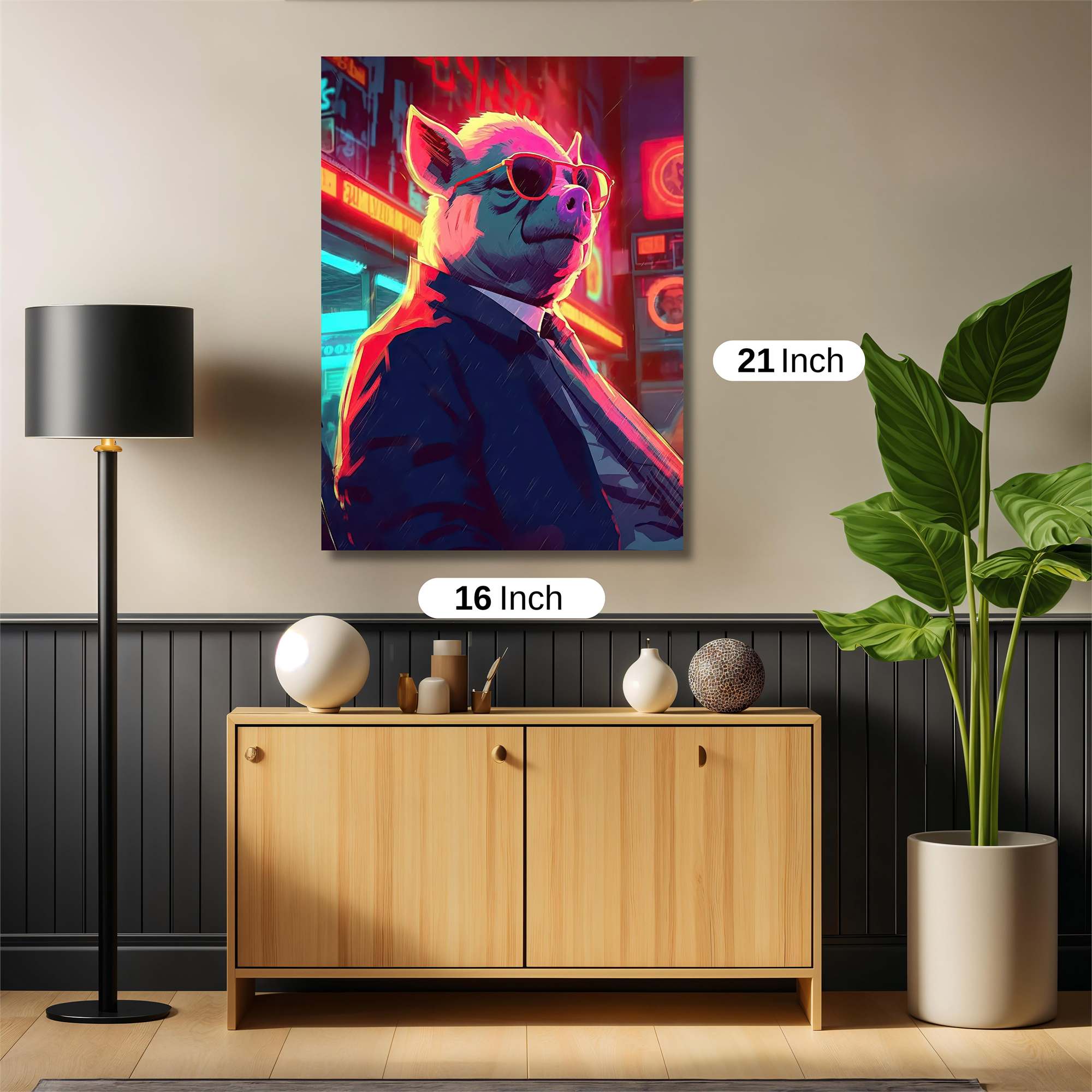 Pig Noir Safe Wall Magnetic / M