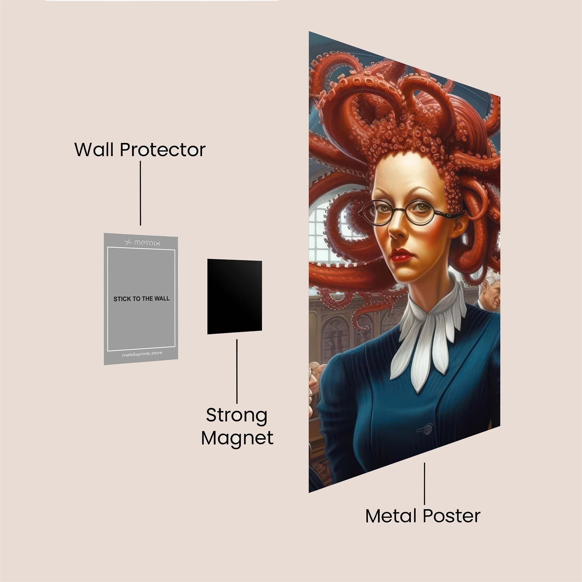 Octopus Authority Safe Wall Magnetic / M