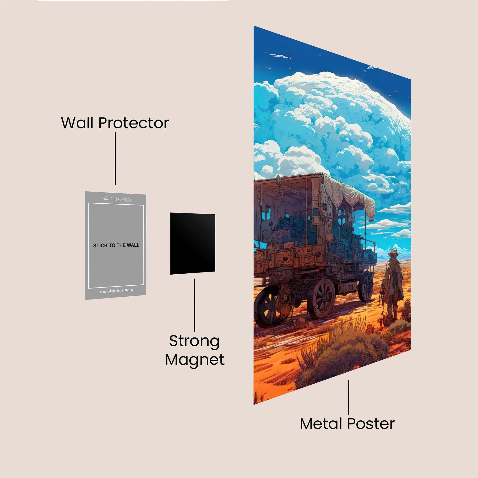 Desert Odyssey Safe Wall Magnetic / M