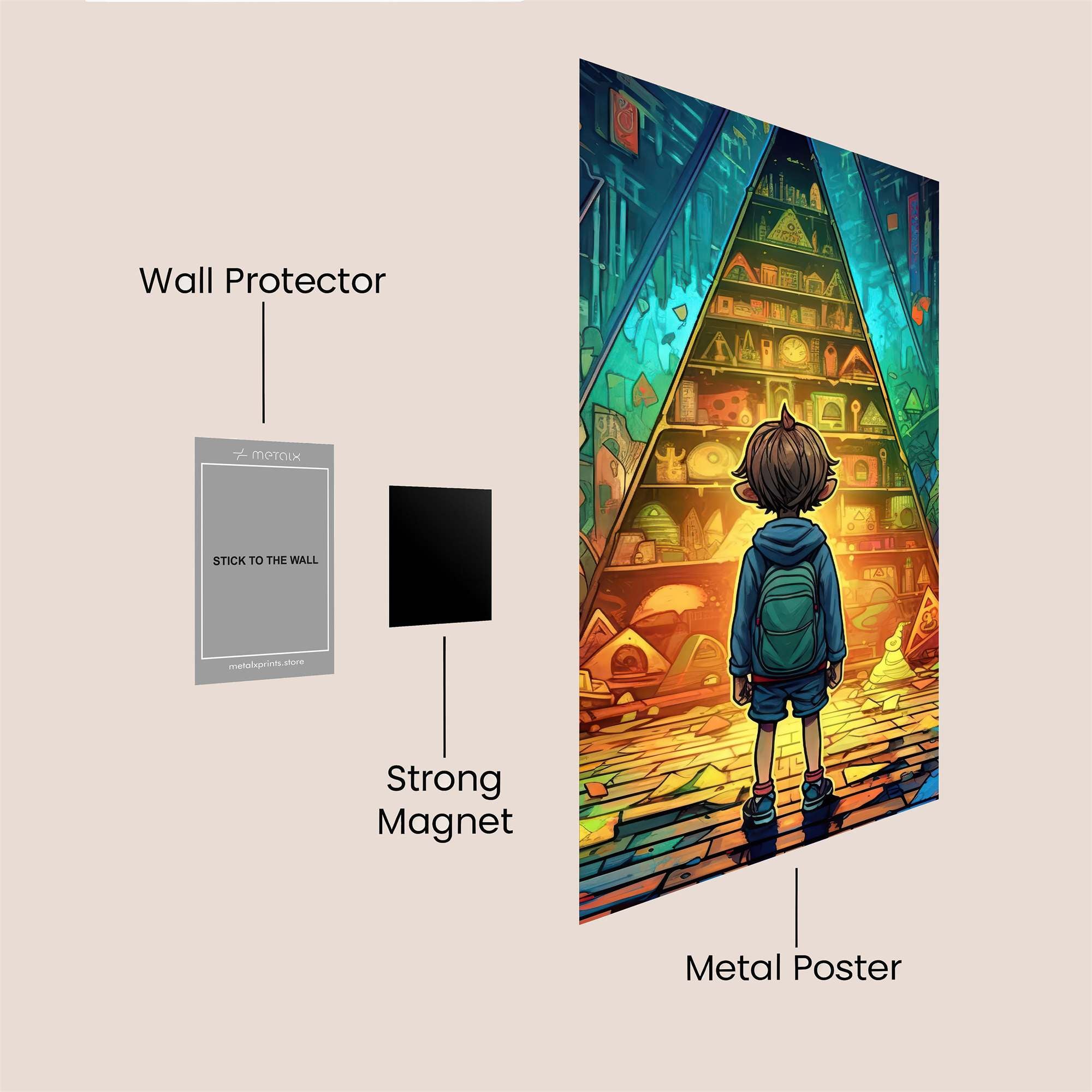 Library Adventure Safe Wall Magnetic / M