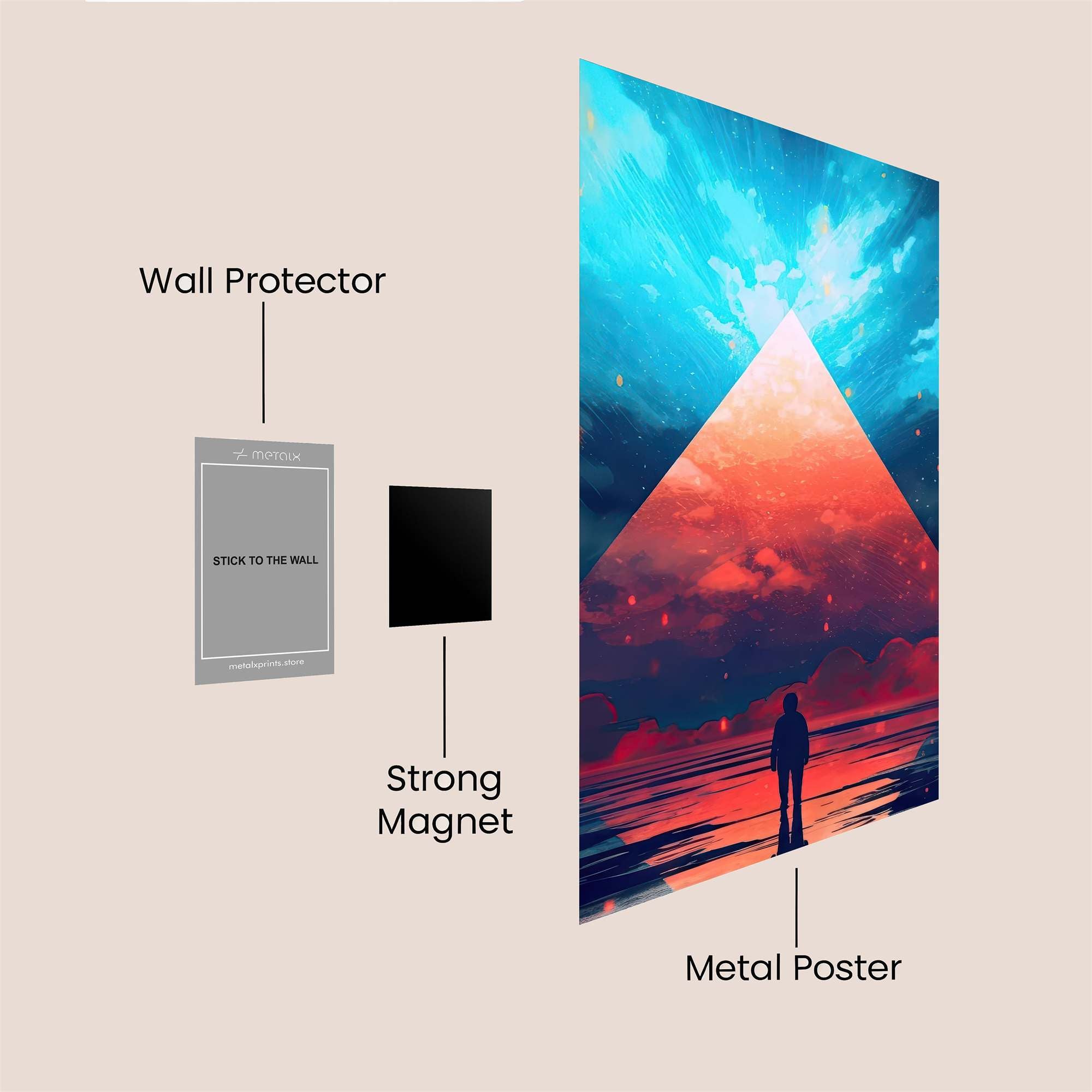 Pyramid Ascension Safe Wall Magnetic / M
