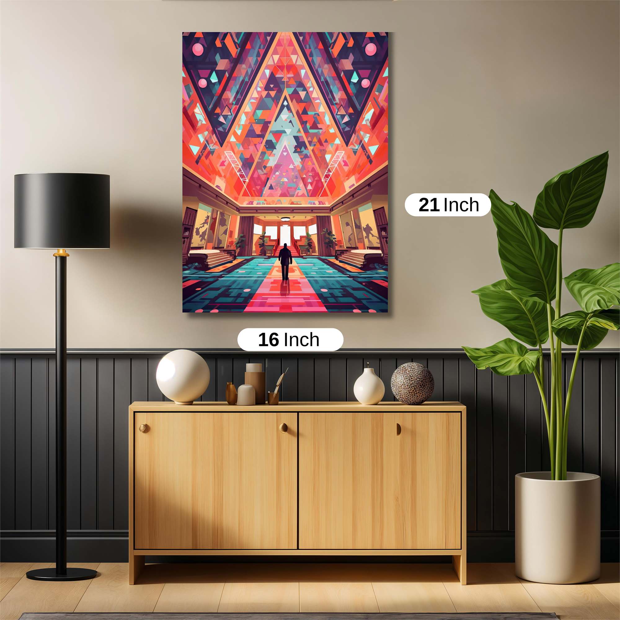 Geometric Rapture Safe Wall Magnetic / M