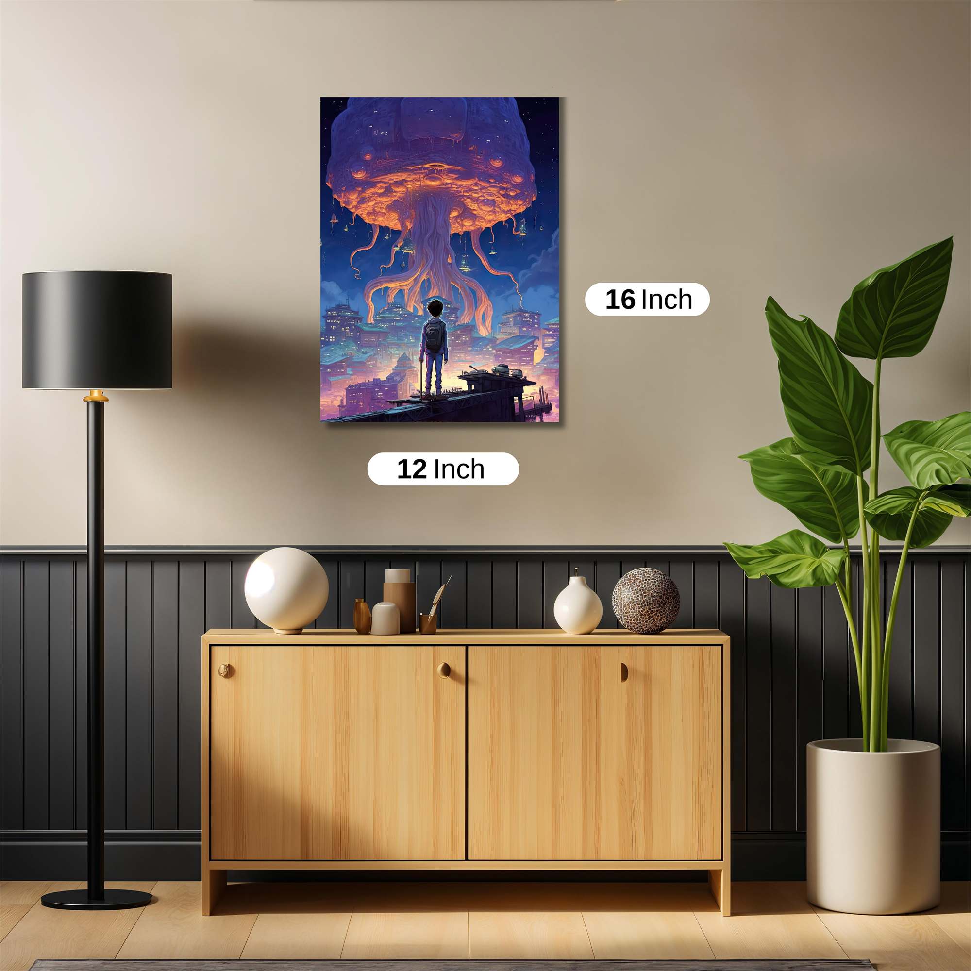 Jellyfish Dreamscape Safe Wall Magnetic / M