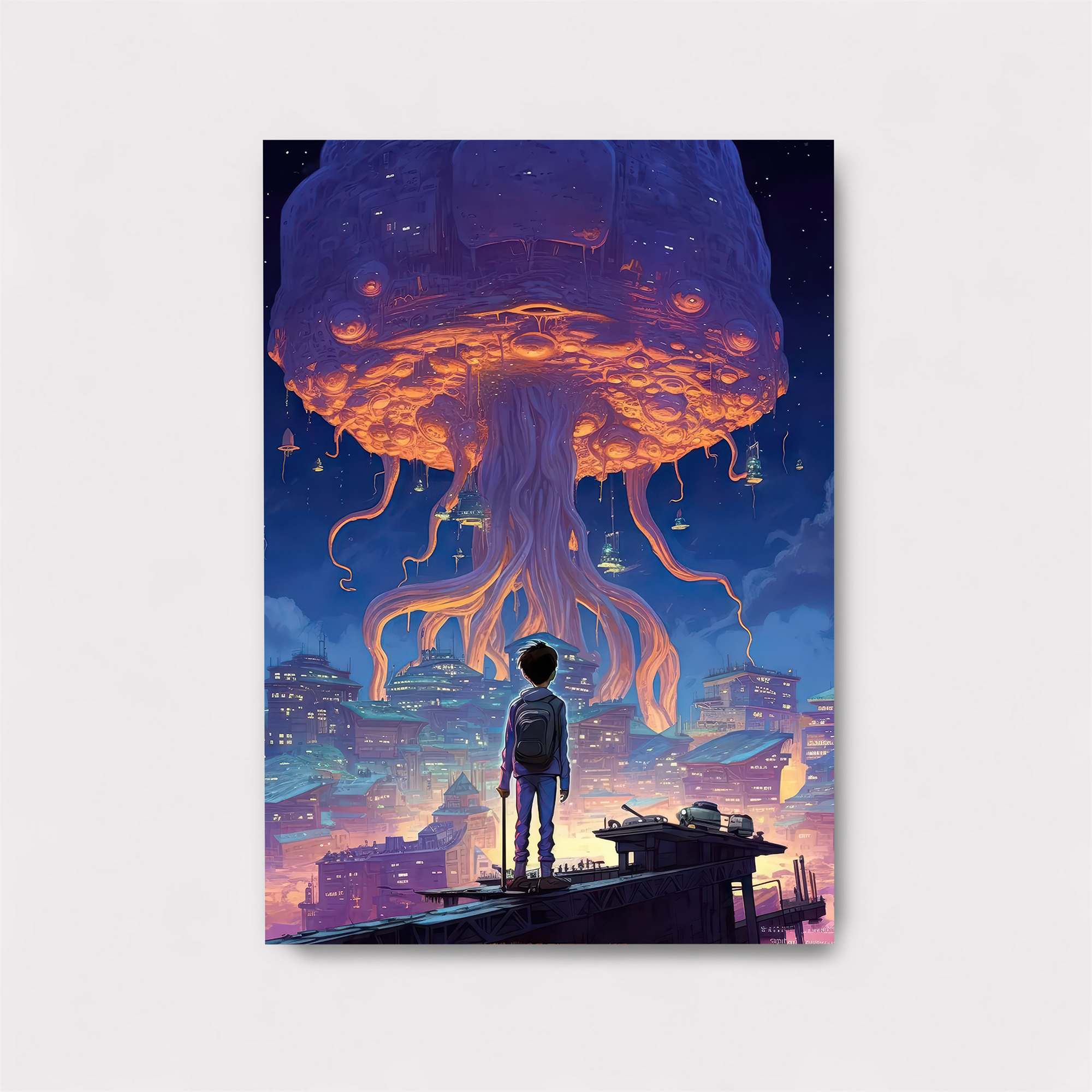 Jellyfish Dreamscape Safe Wall Magnetic / M