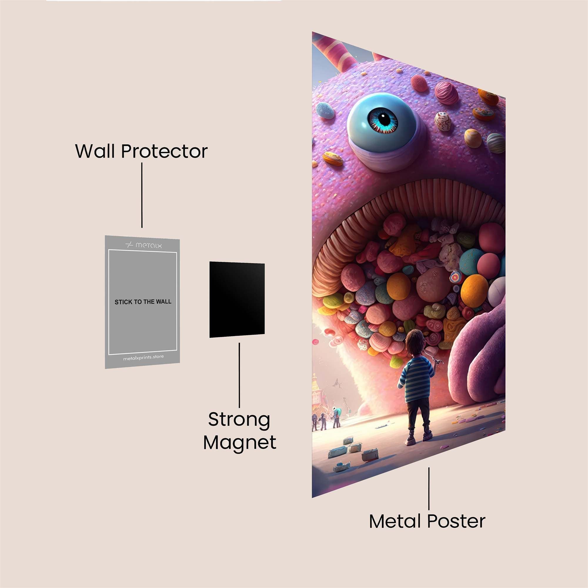 Candy Monster Safe Wall Magnetic / M