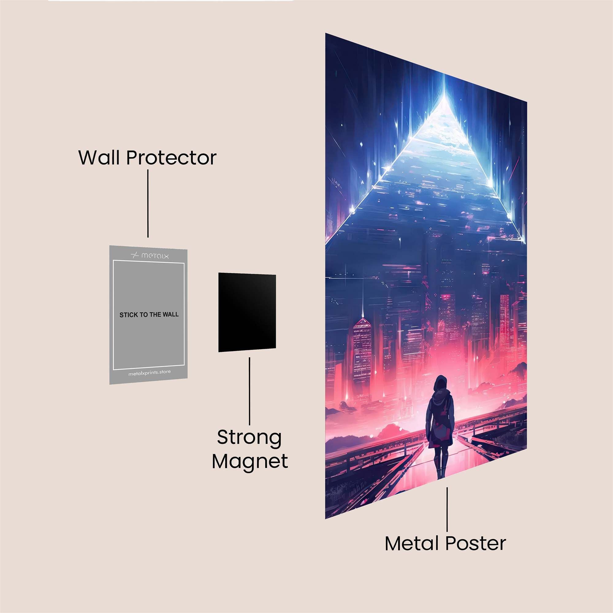 Pyramid Odyssey Safe Wall Magnetic / M