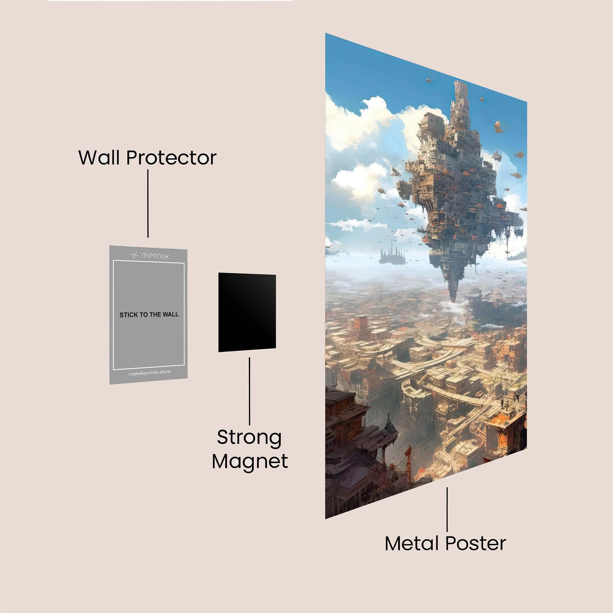 Skyward Haven Safe Wall Magnetic / M