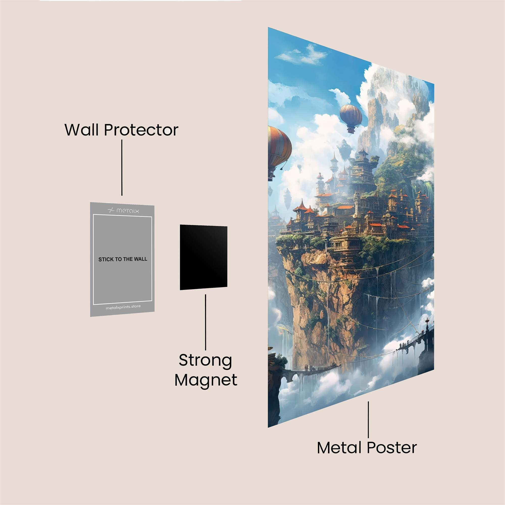 Skyward Serenity Safe Wall Magnetic / M