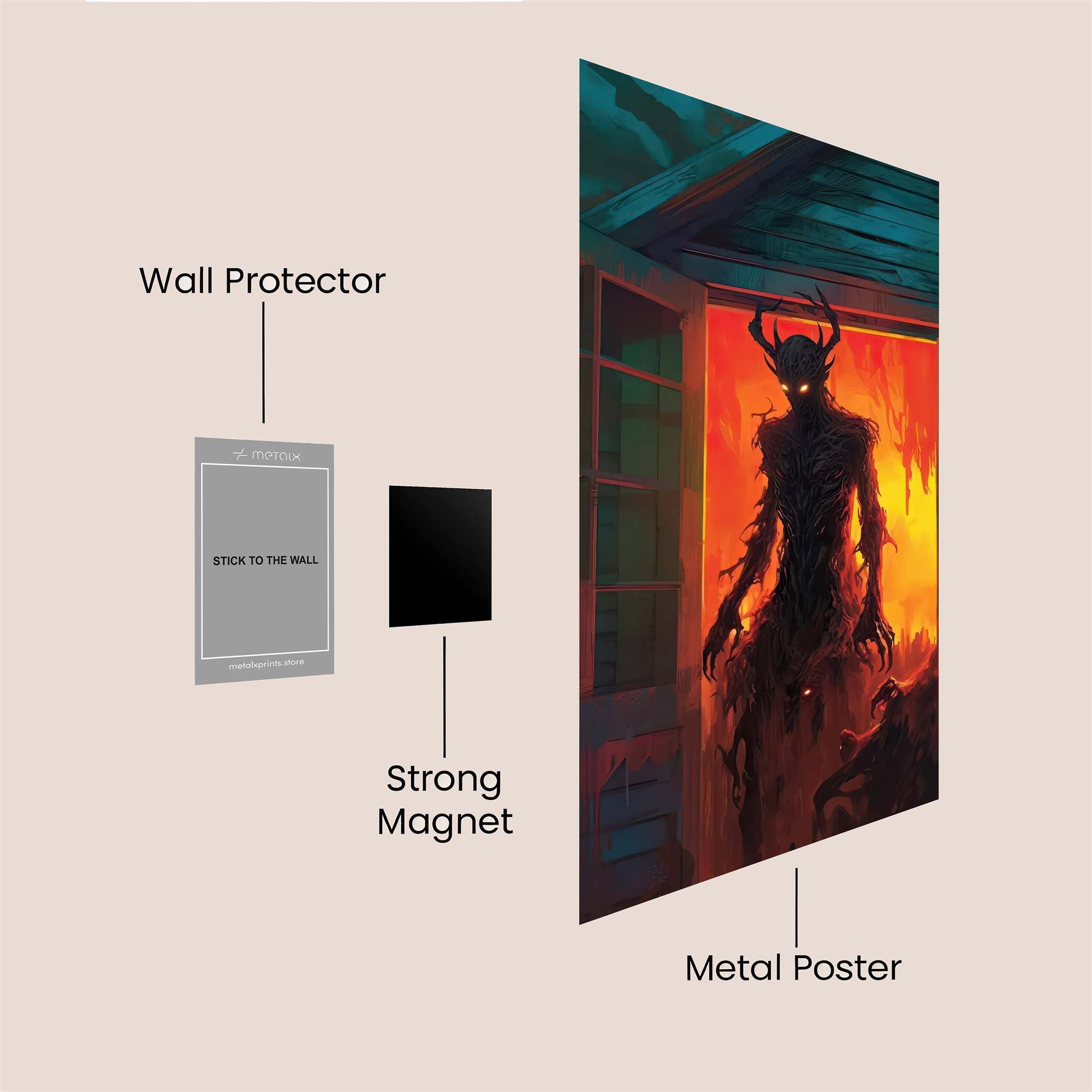 Demon Blaze Safe Wall Magnetic / M