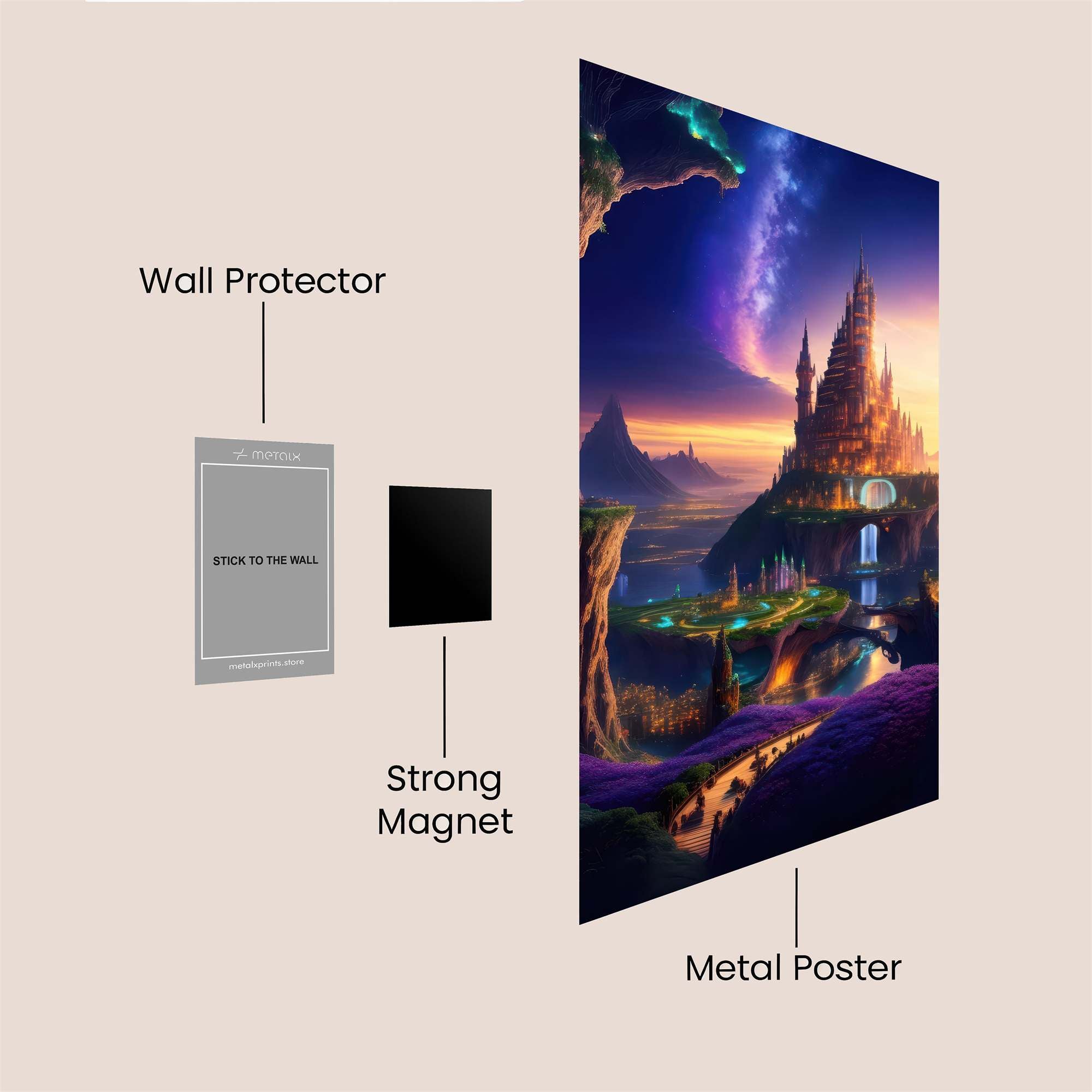 Castle Serenity Safe Wall Magnetic / M