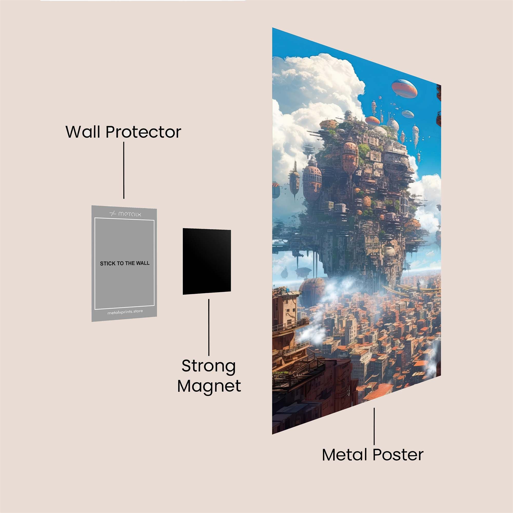 Skyward Dream Safe Wall Magnetic / M