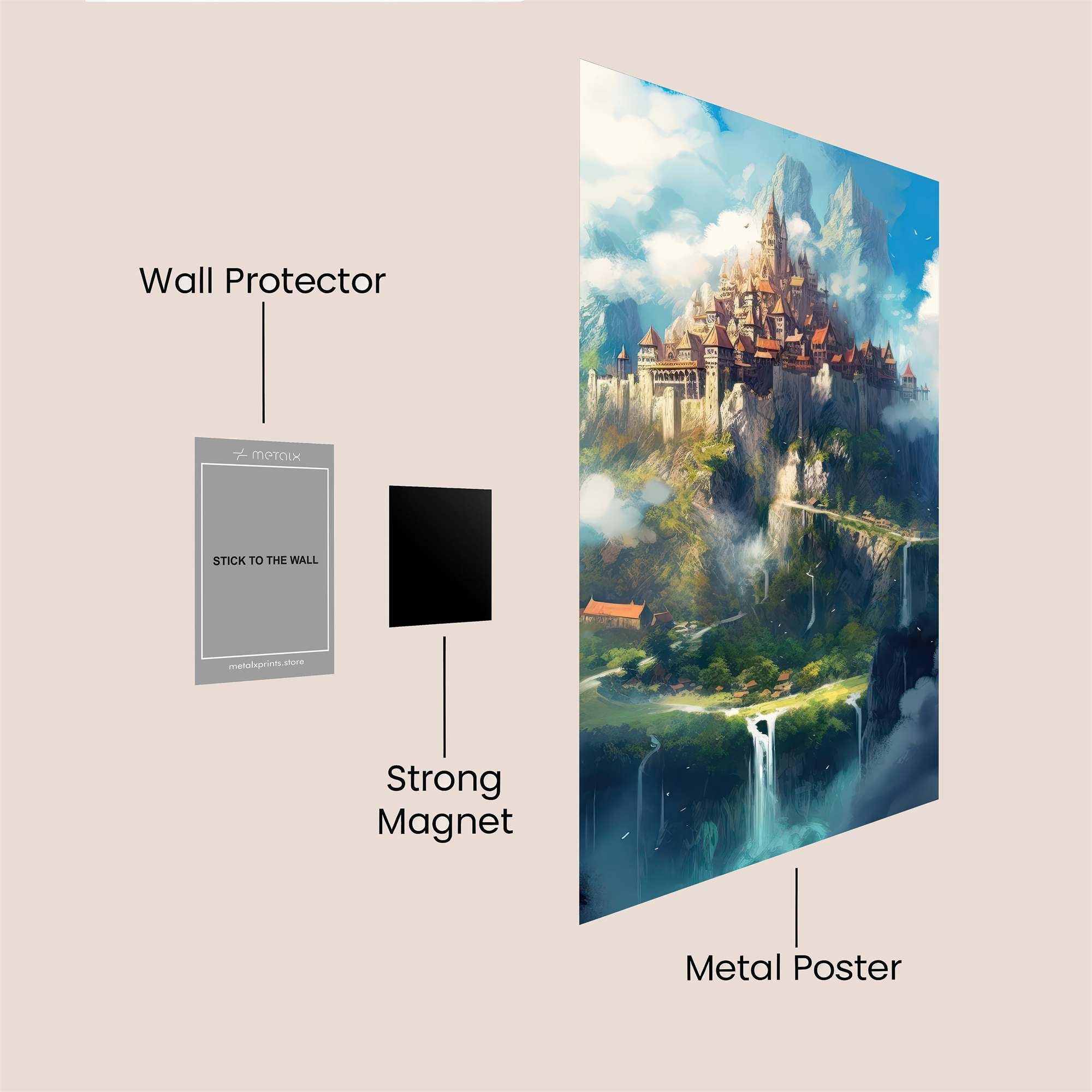 SkyCastle Ethereal Safe Wall Magnetic / M