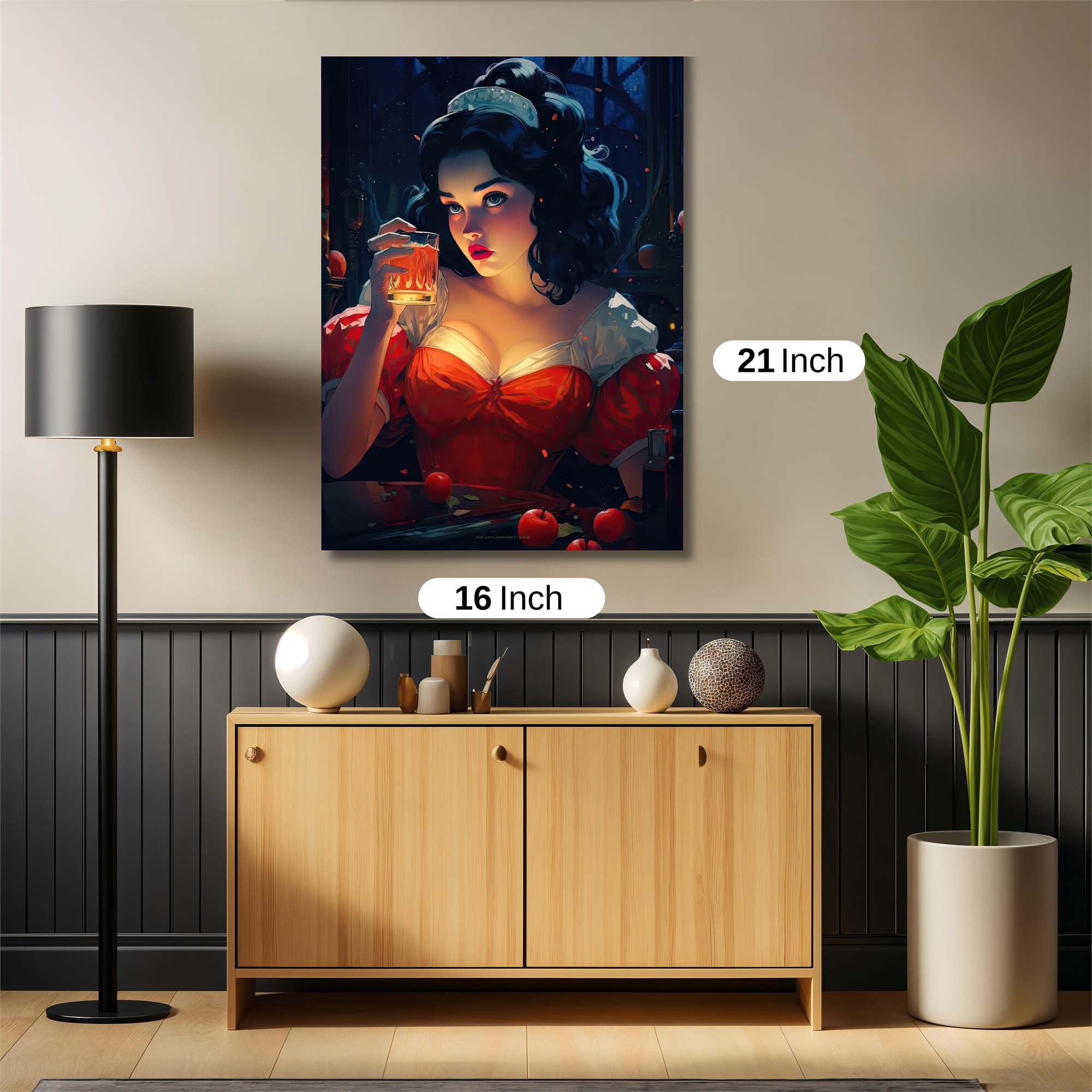 Snow White Temptation Safe Wall Magnetic / M