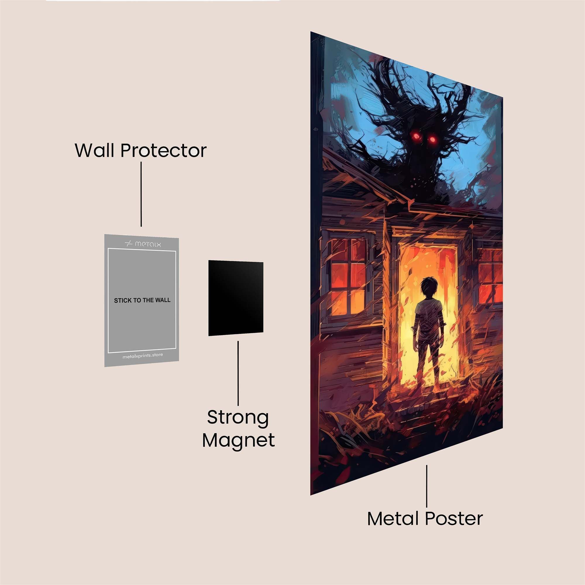 Demon Whispers Safe Wall Magnetic / M