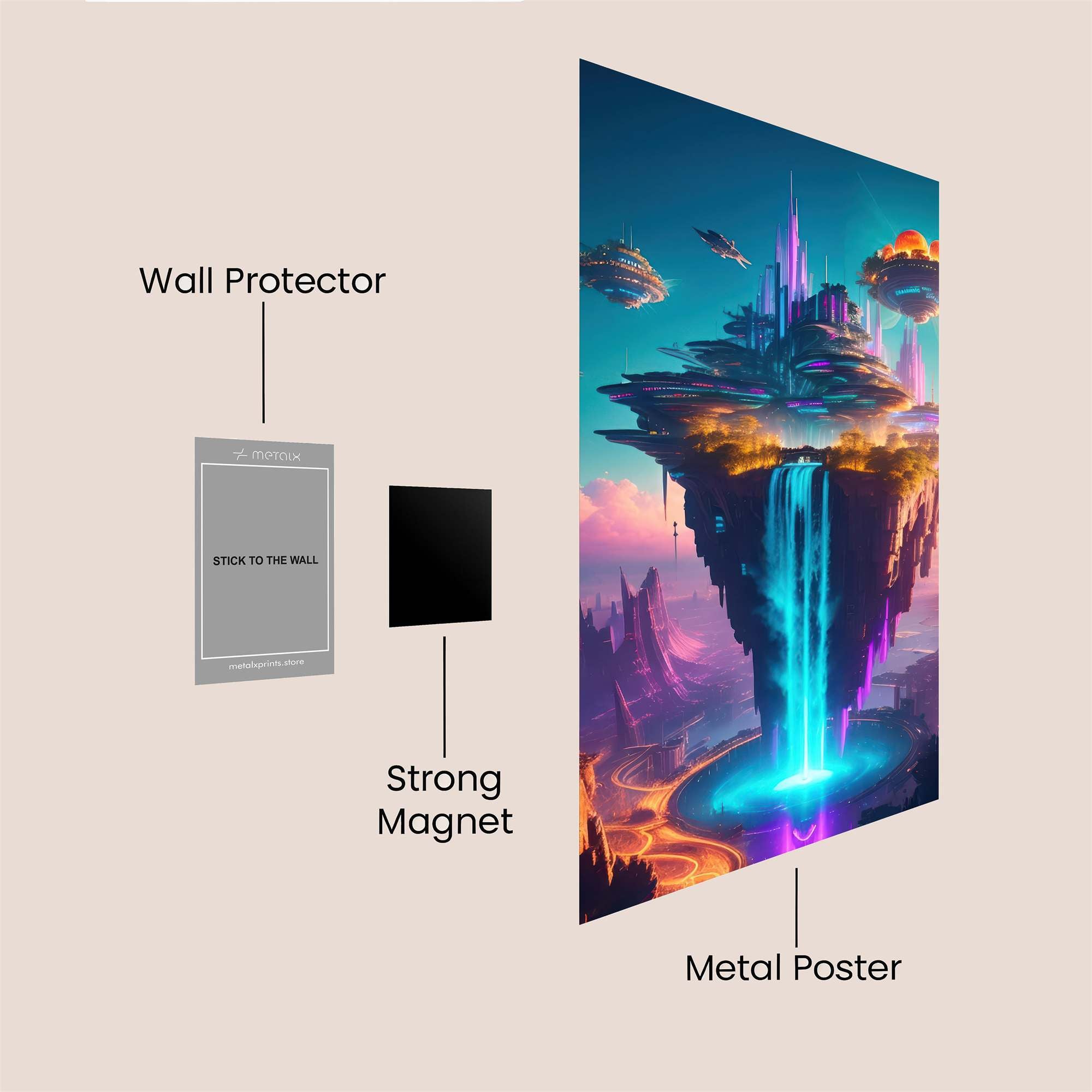 Skyward Euphoria Safe Wall Magnetic / M