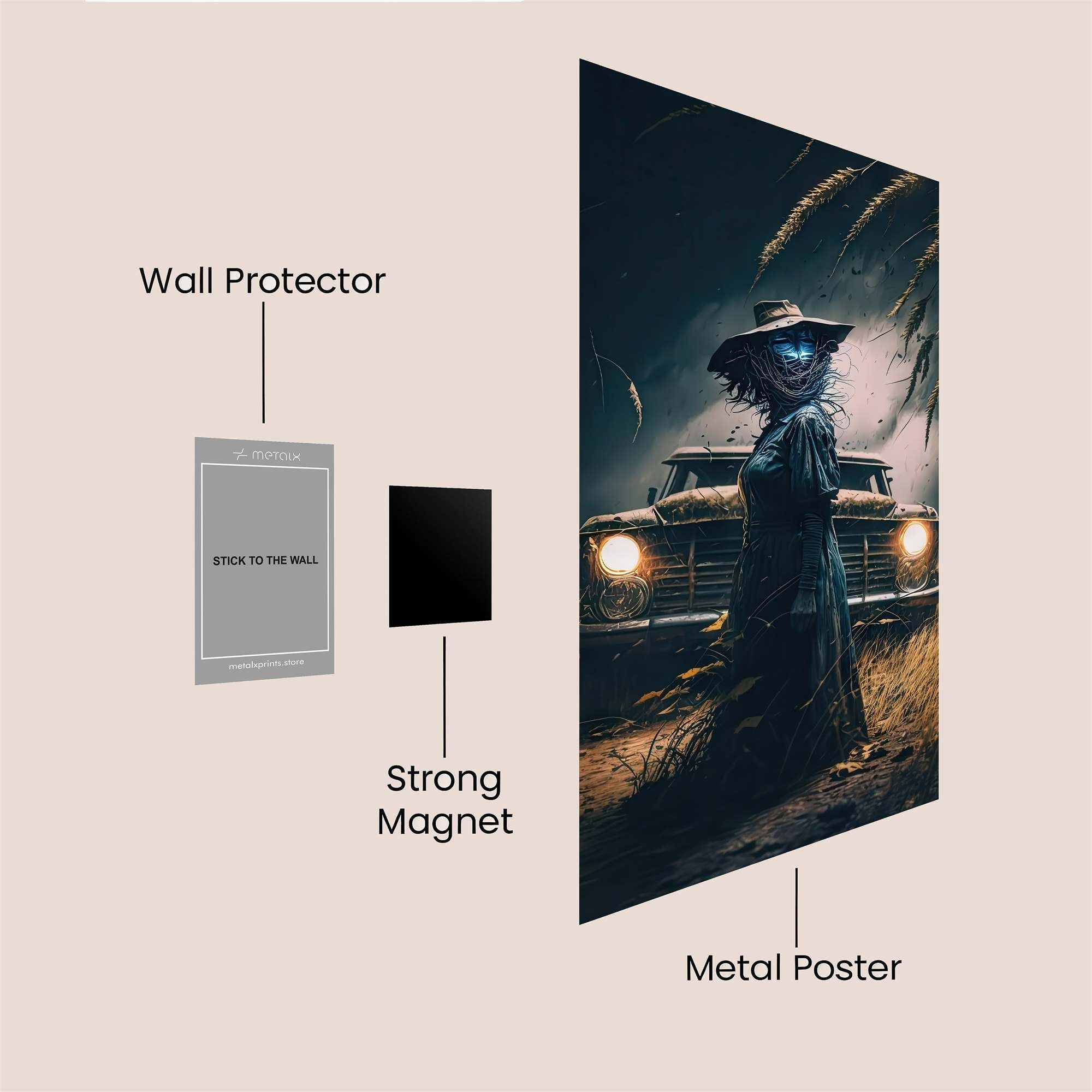 Scarecrow Sinister Safe Wall Magnetic / M