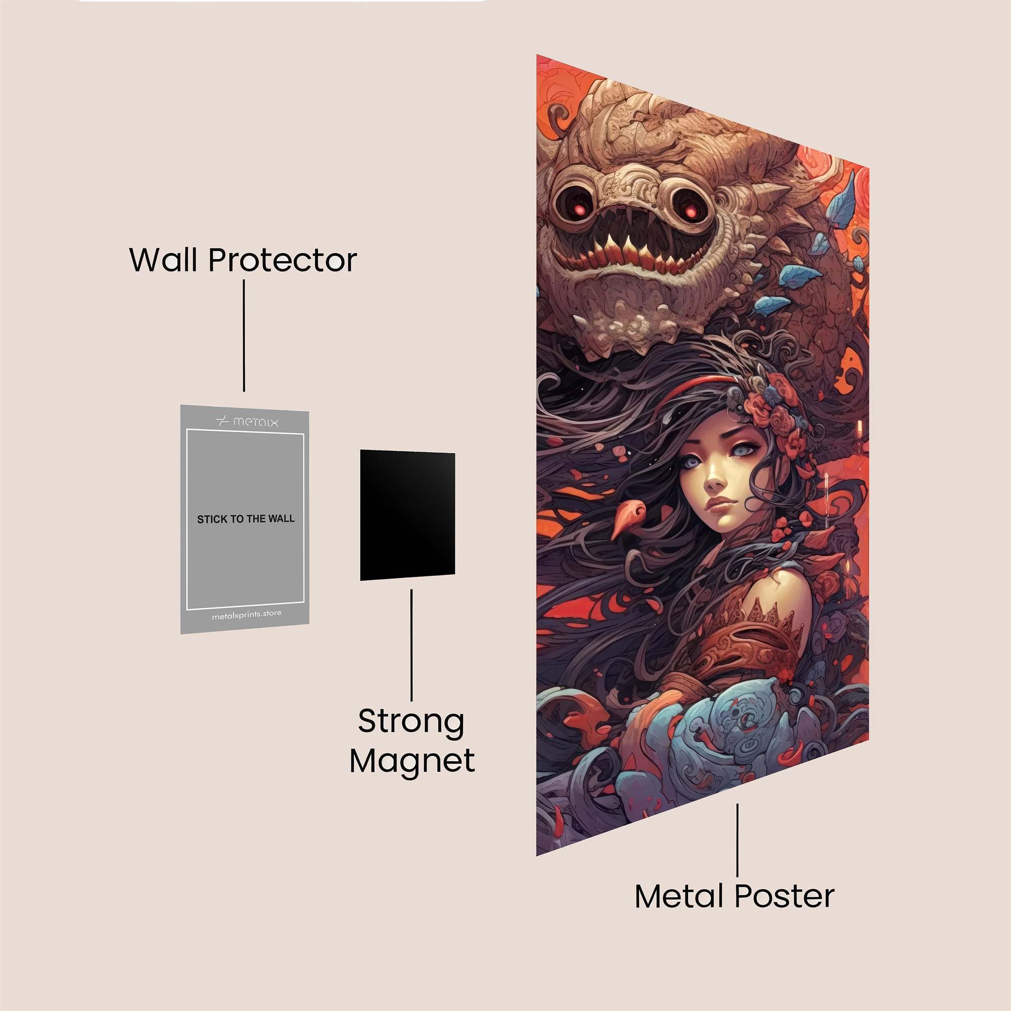 Beast Enigma Safe Wall Magnetic / M