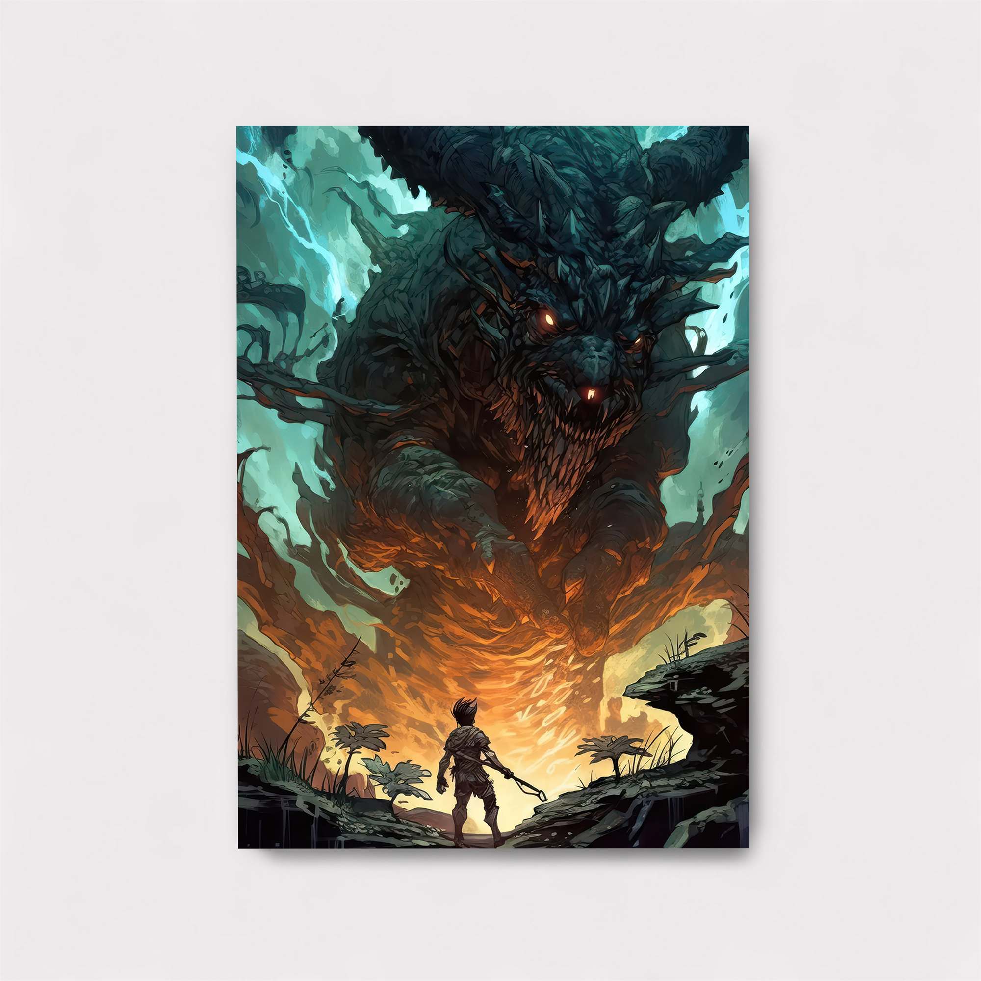Godzilla Ferocious Safe Wall Magnetic / M