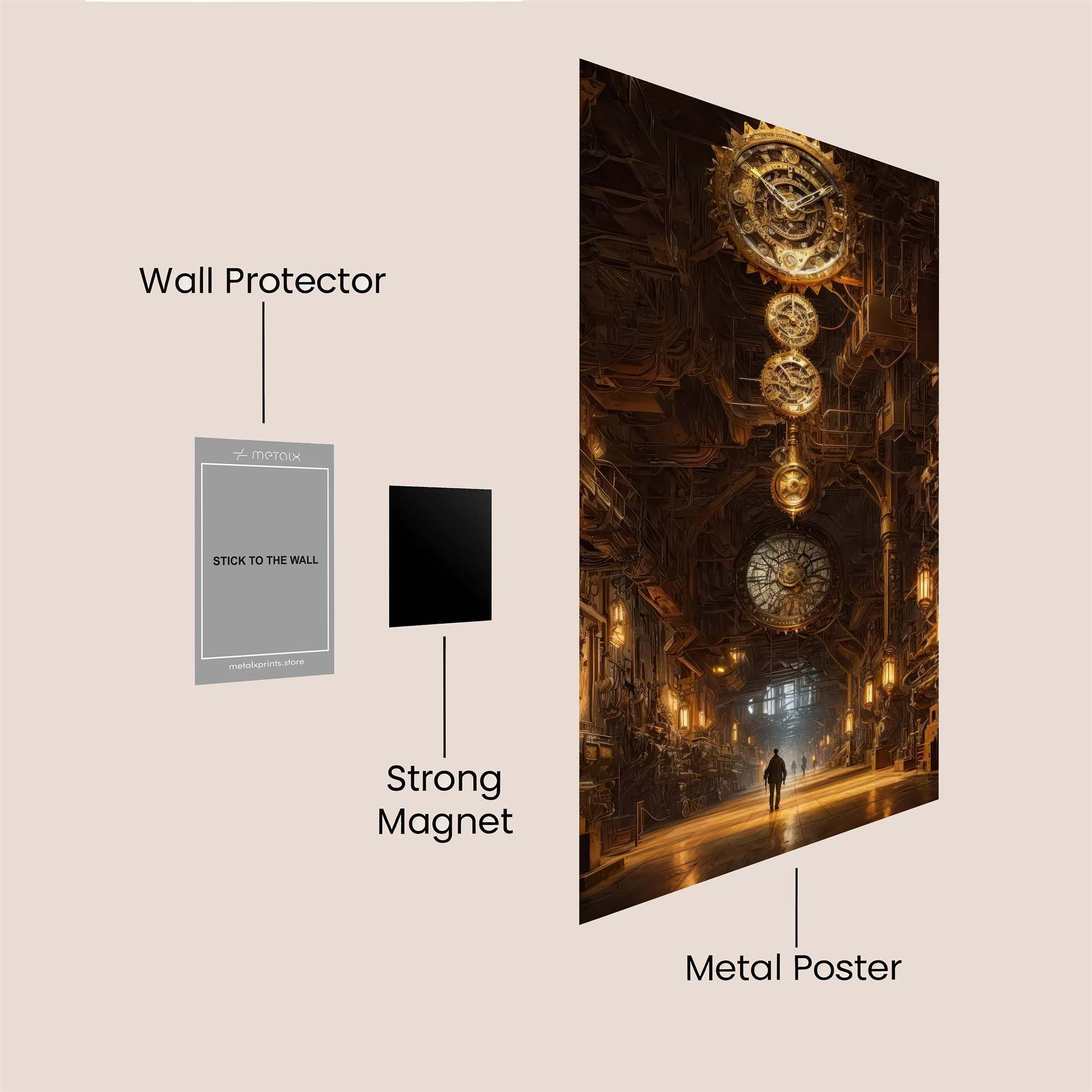Clockwork Mystery Safe Wall Magnetic / M