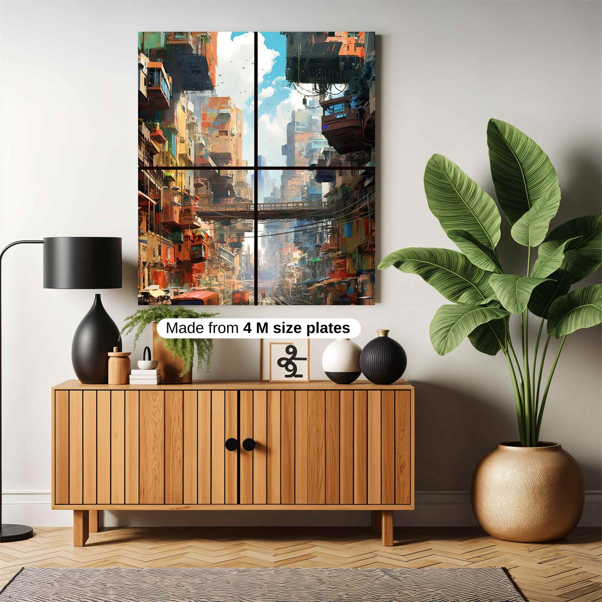 Cyberpunk Dreamscape Safe Wall Magnetic / M