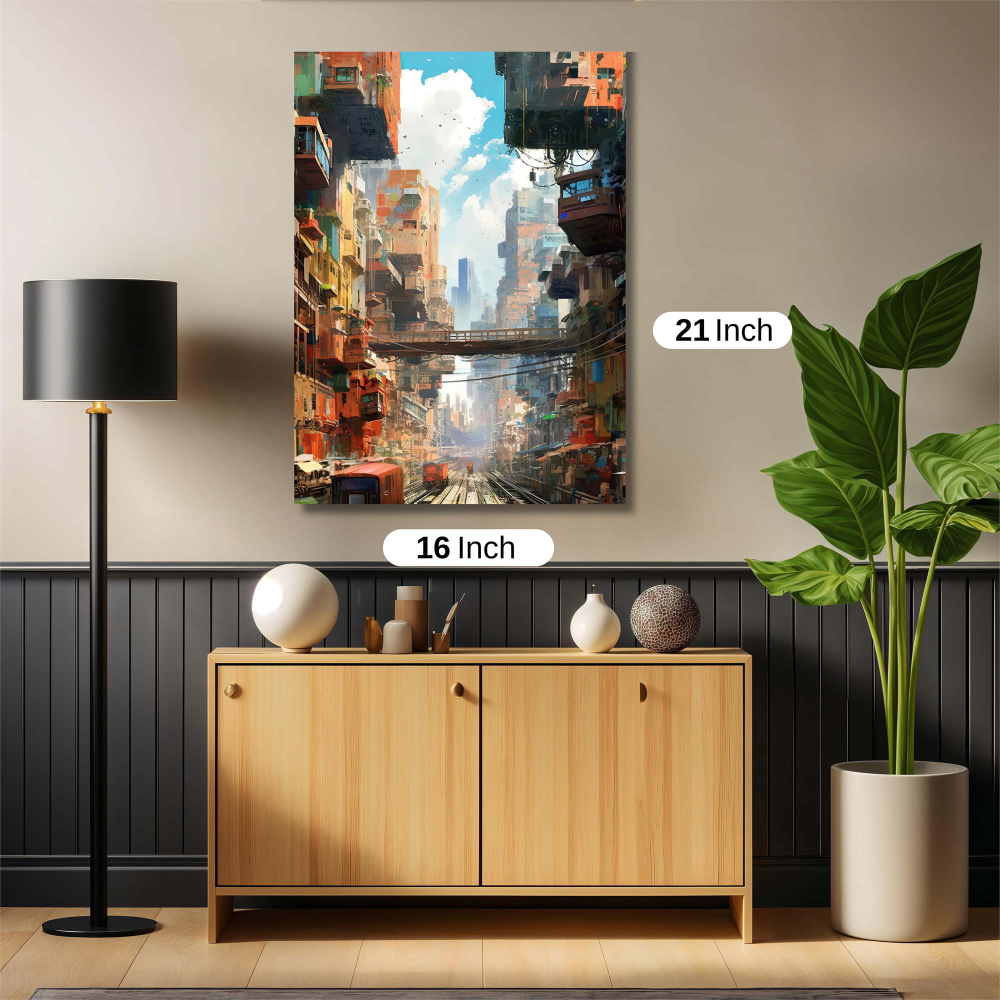 Cyberpunk Dreamscape Safe Wall Magnetic / M