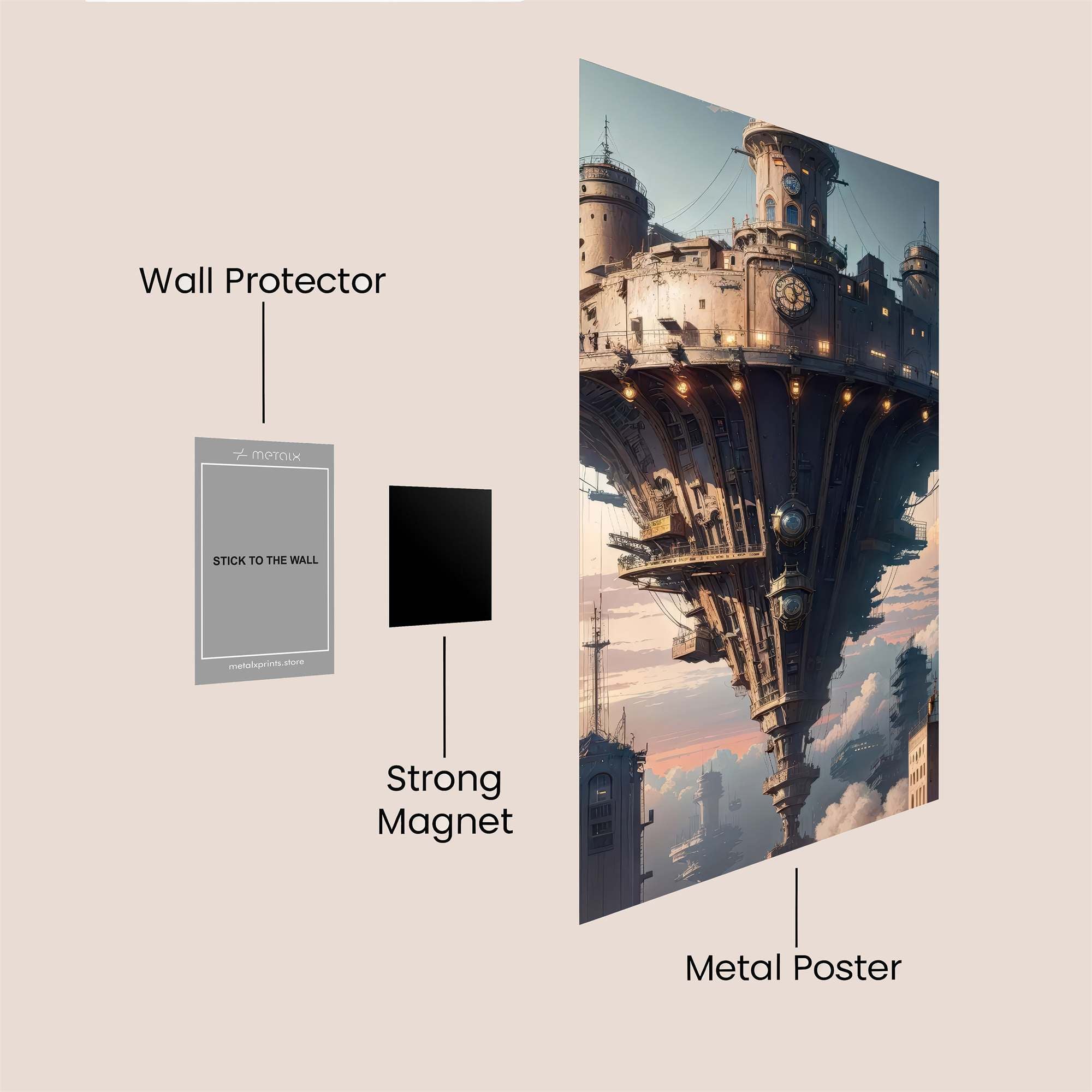 Castle Dreamscape Safe Wall Magnetic / M