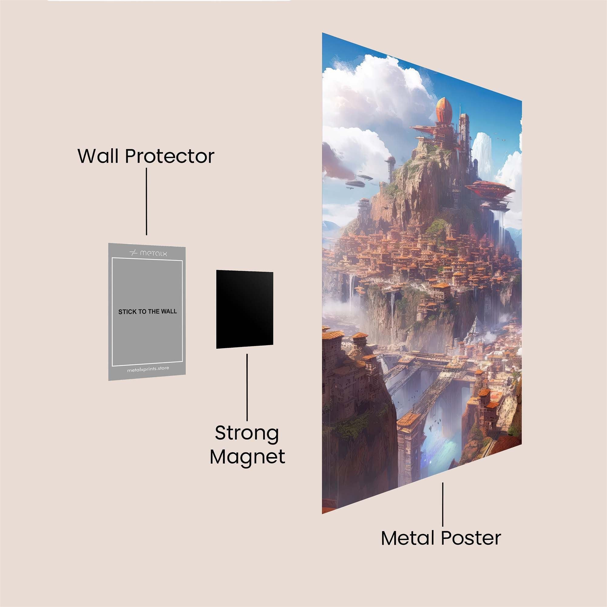 Skyward Serenity Safe Wall Magnetic / M