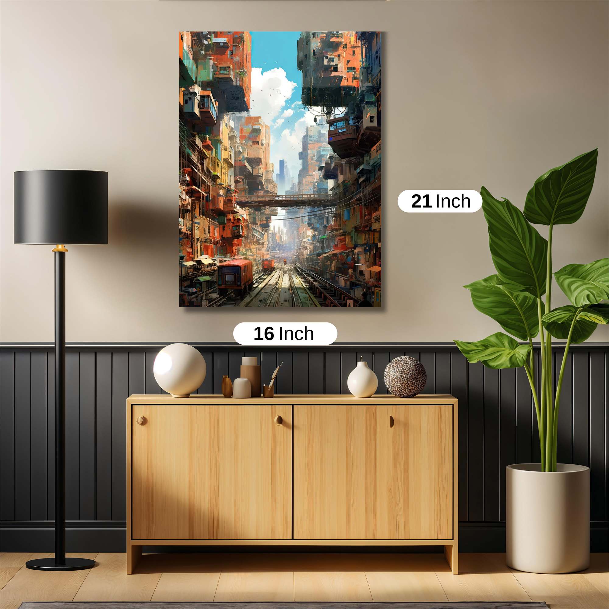 Cyberpunk Dreamscape Safe Wall Magnetic / M