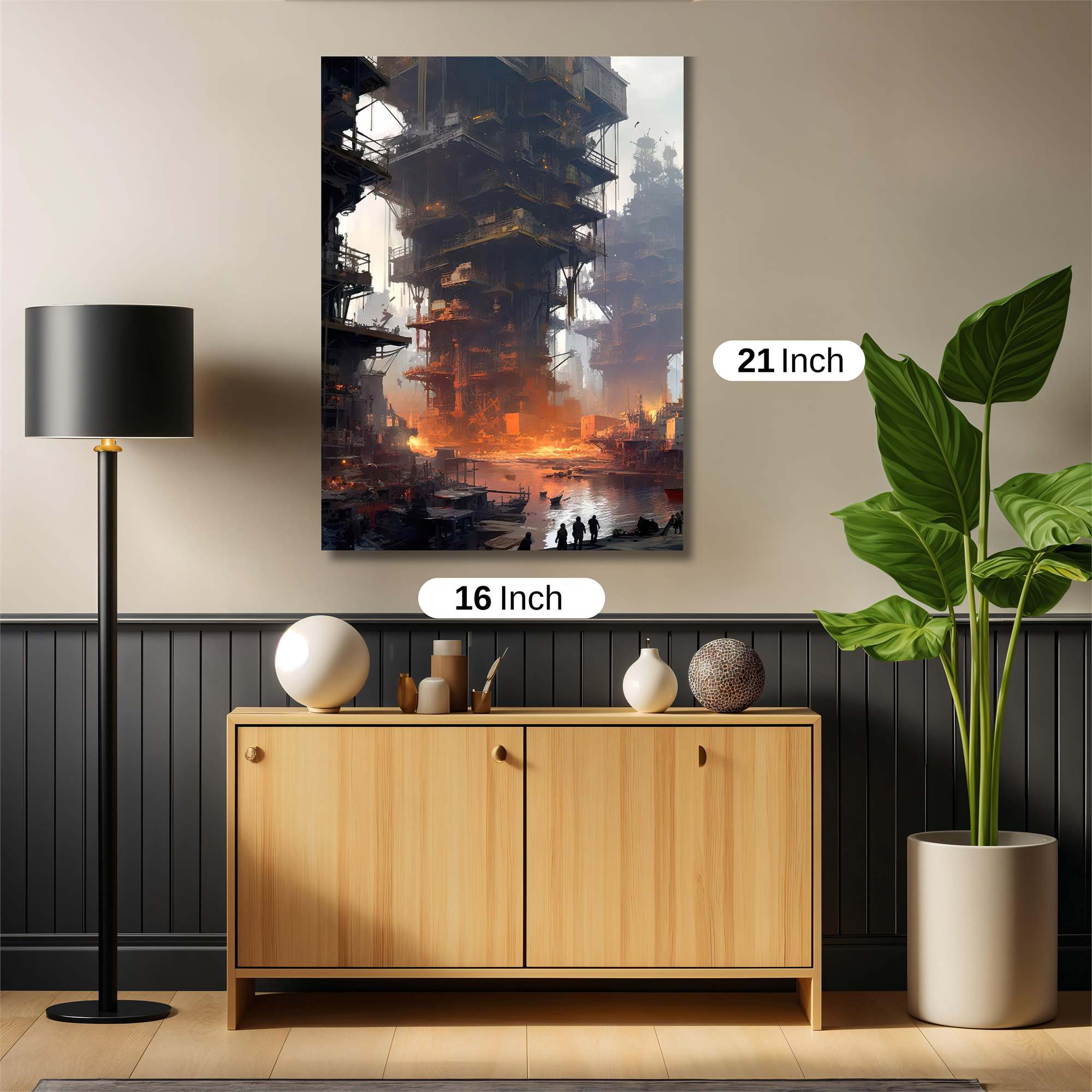 Dystopian Blaze Safe Wall Magnetic / M