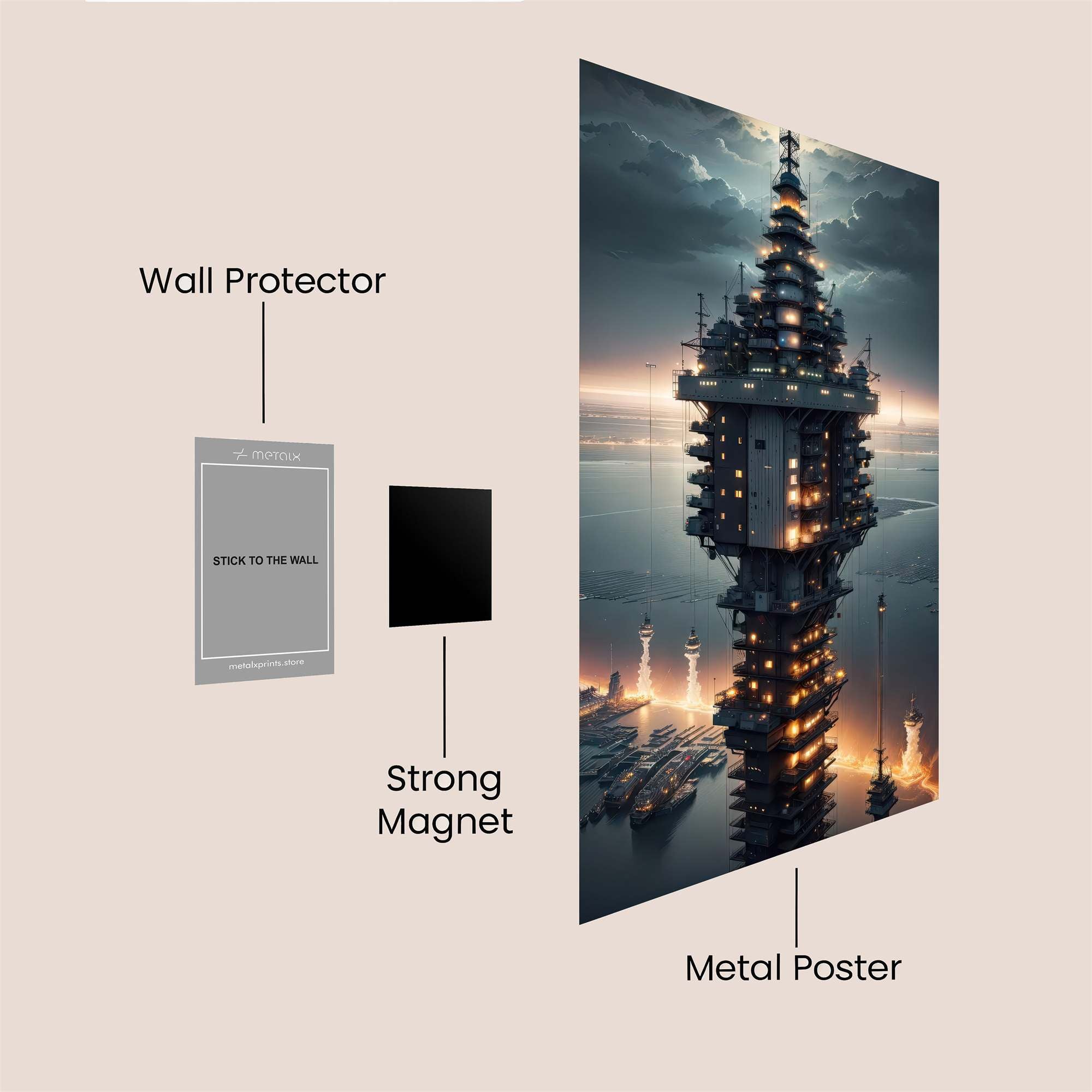Pagoda Serenity Safe Wall Magnetic / M
