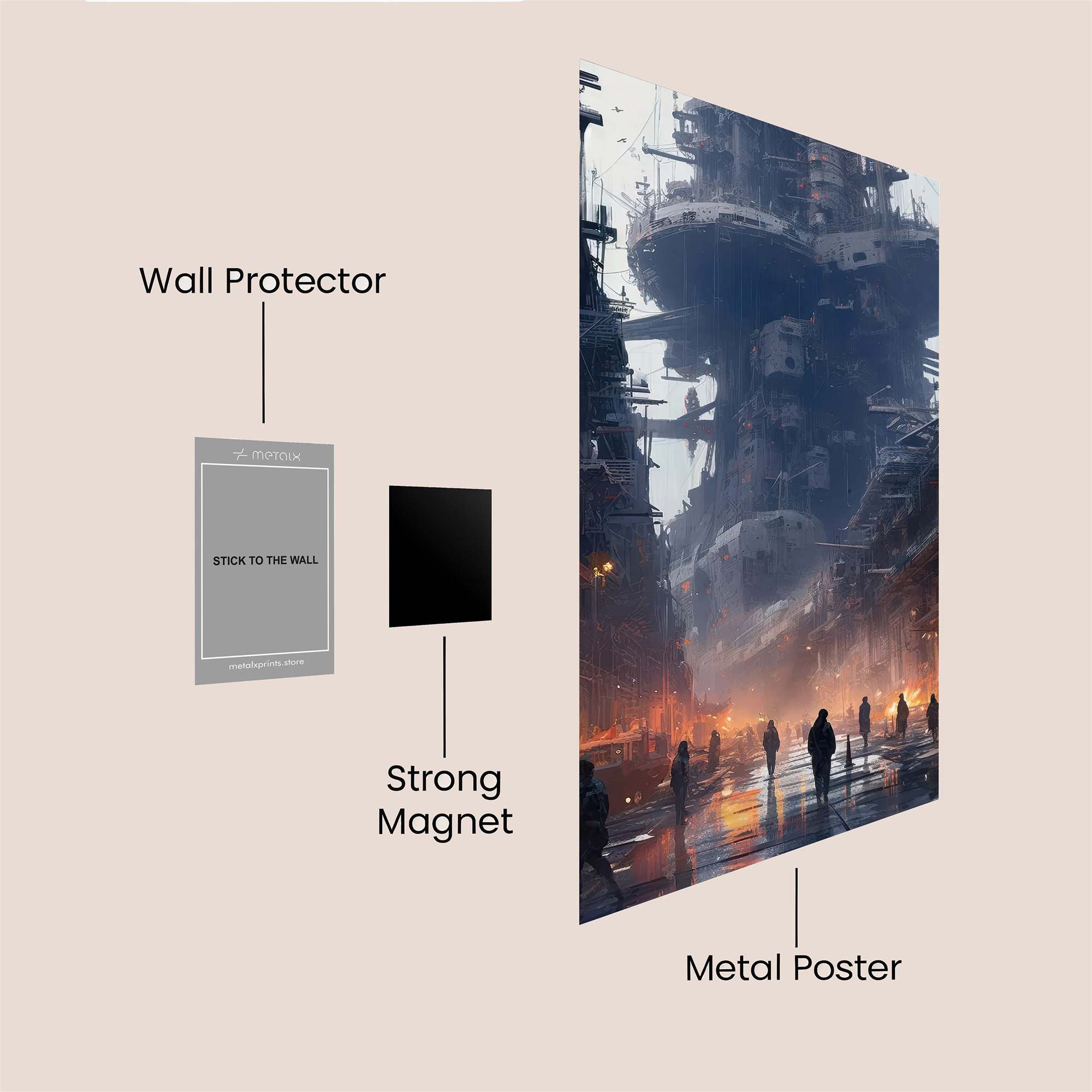 Cyberpunk Gloom Safe Wall Magnetic / M