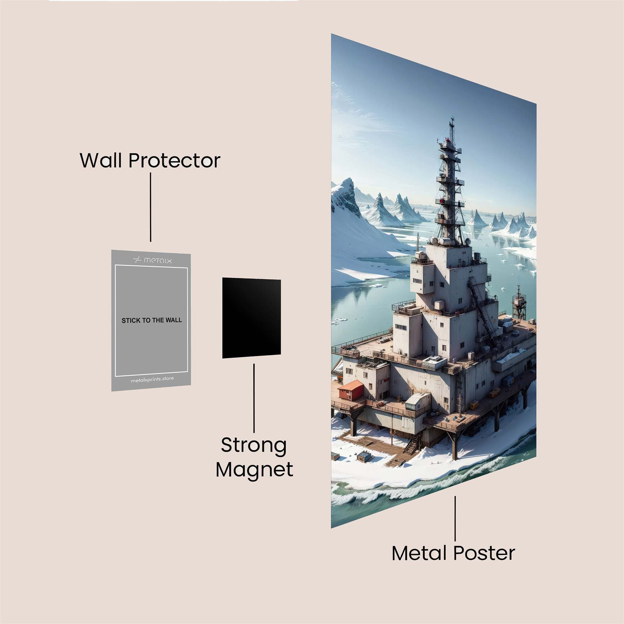 Ice Fortress Safe Wall Magnetic / M