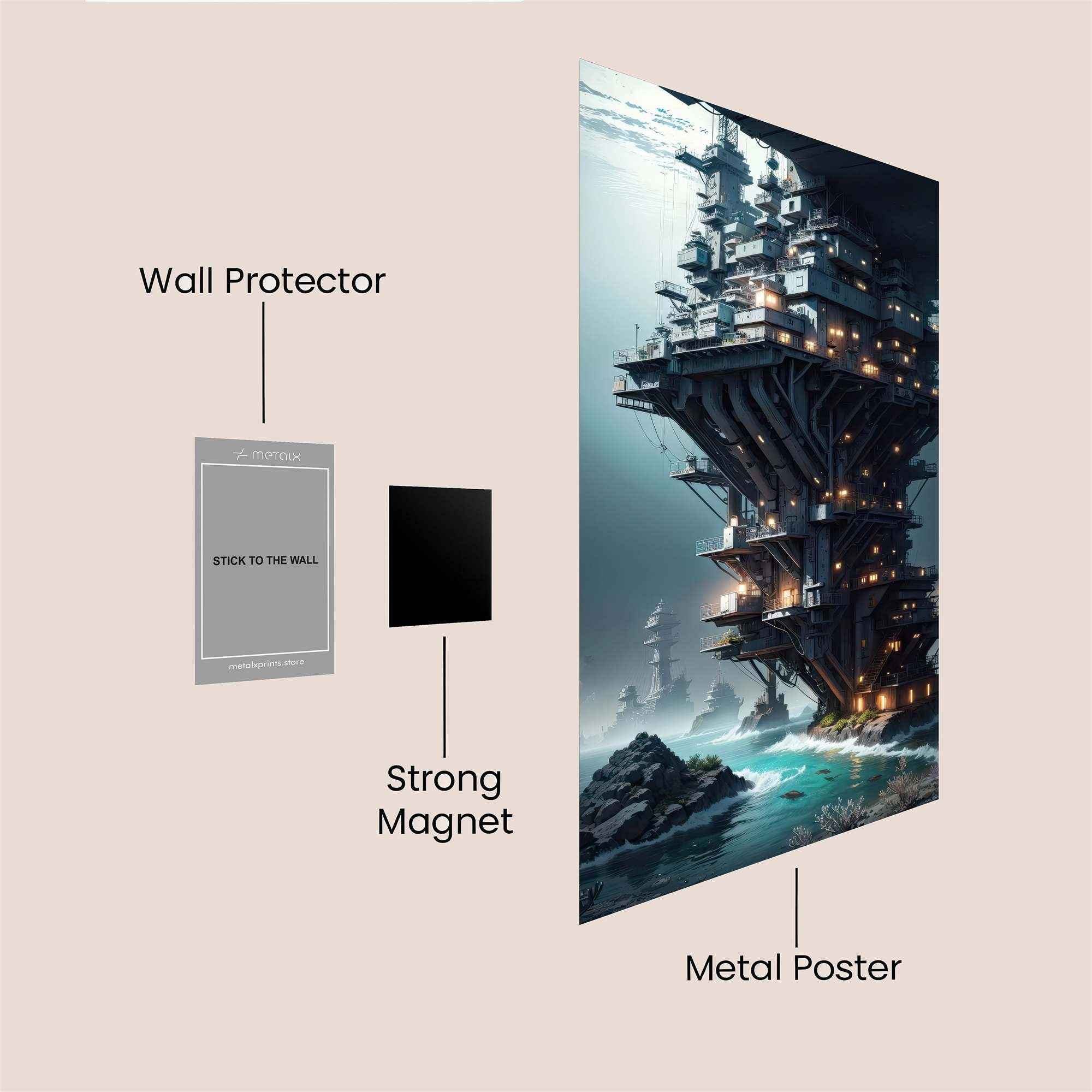Skyward Citadel Safe Wall Magnetic / M