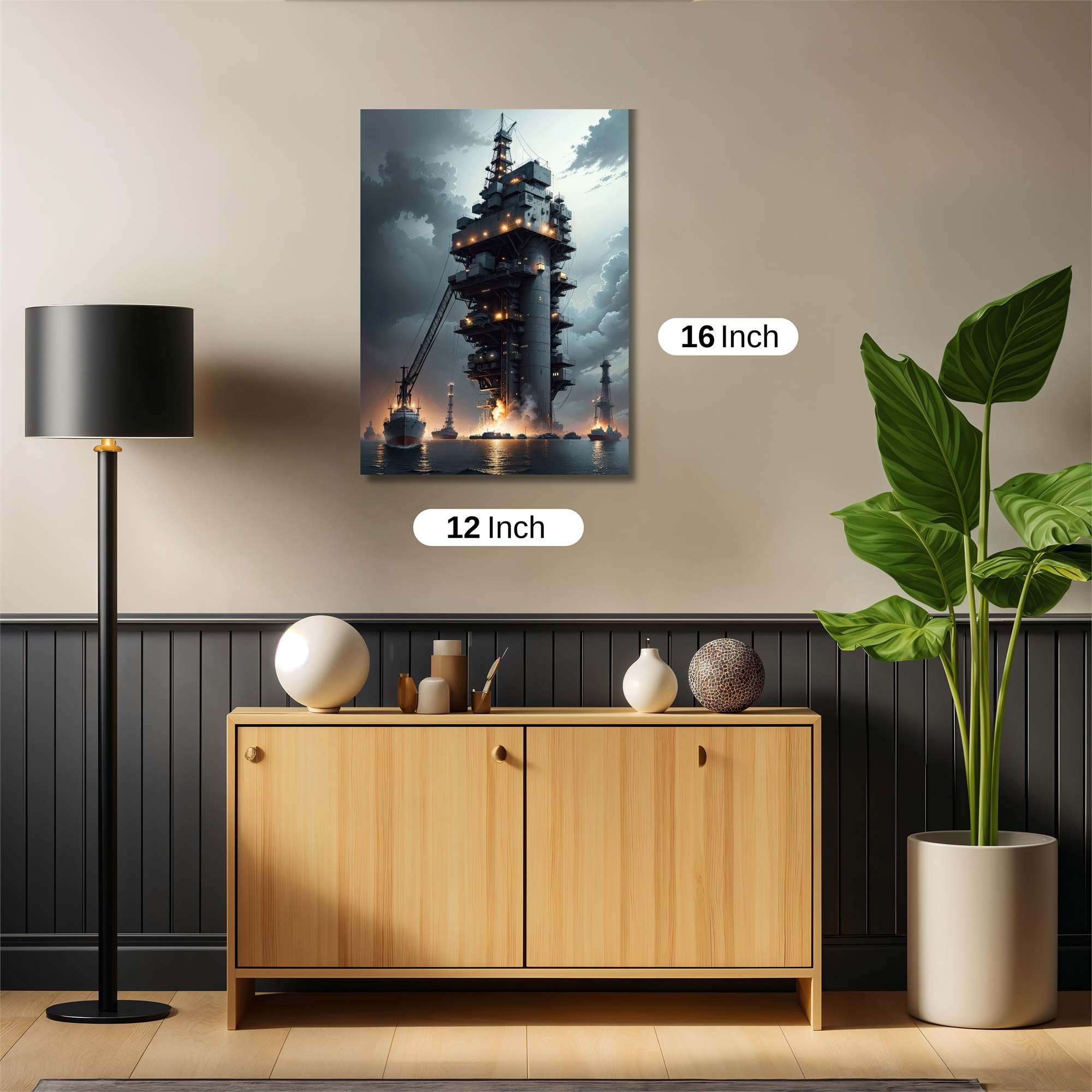 Oilrig Apocalypse Safe Wall Magnetic / M