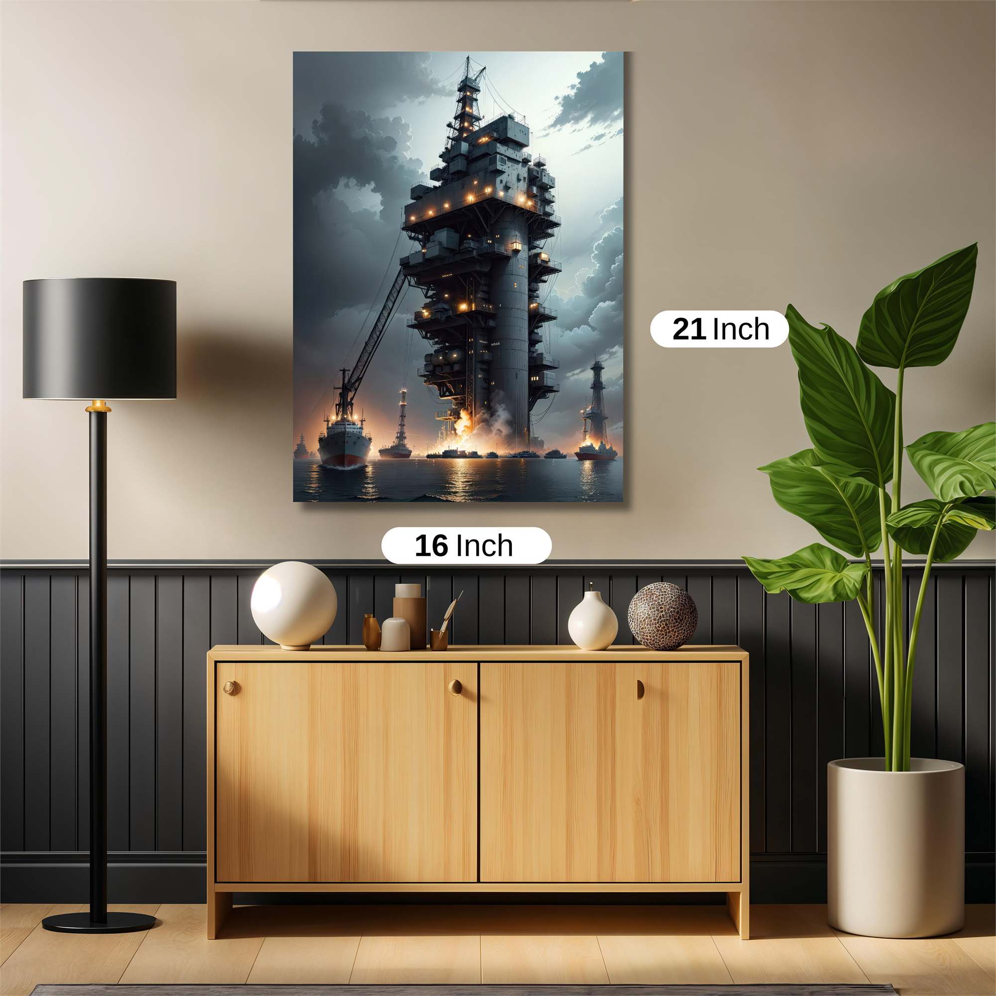 Oilrig Apocalypse Safe Wall Magnetic / M