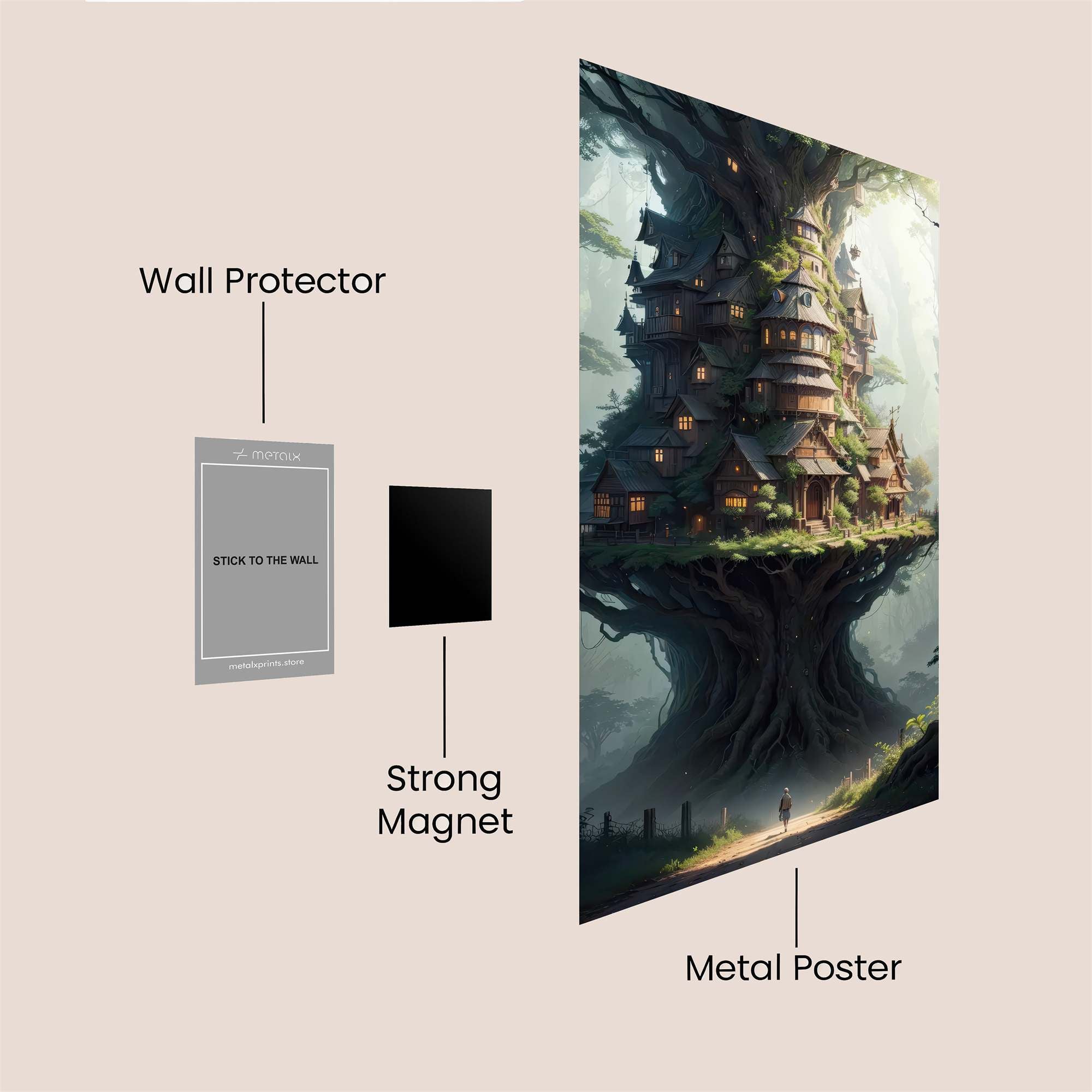 Treehouse Tranquil Safe Wall Magnetic / M