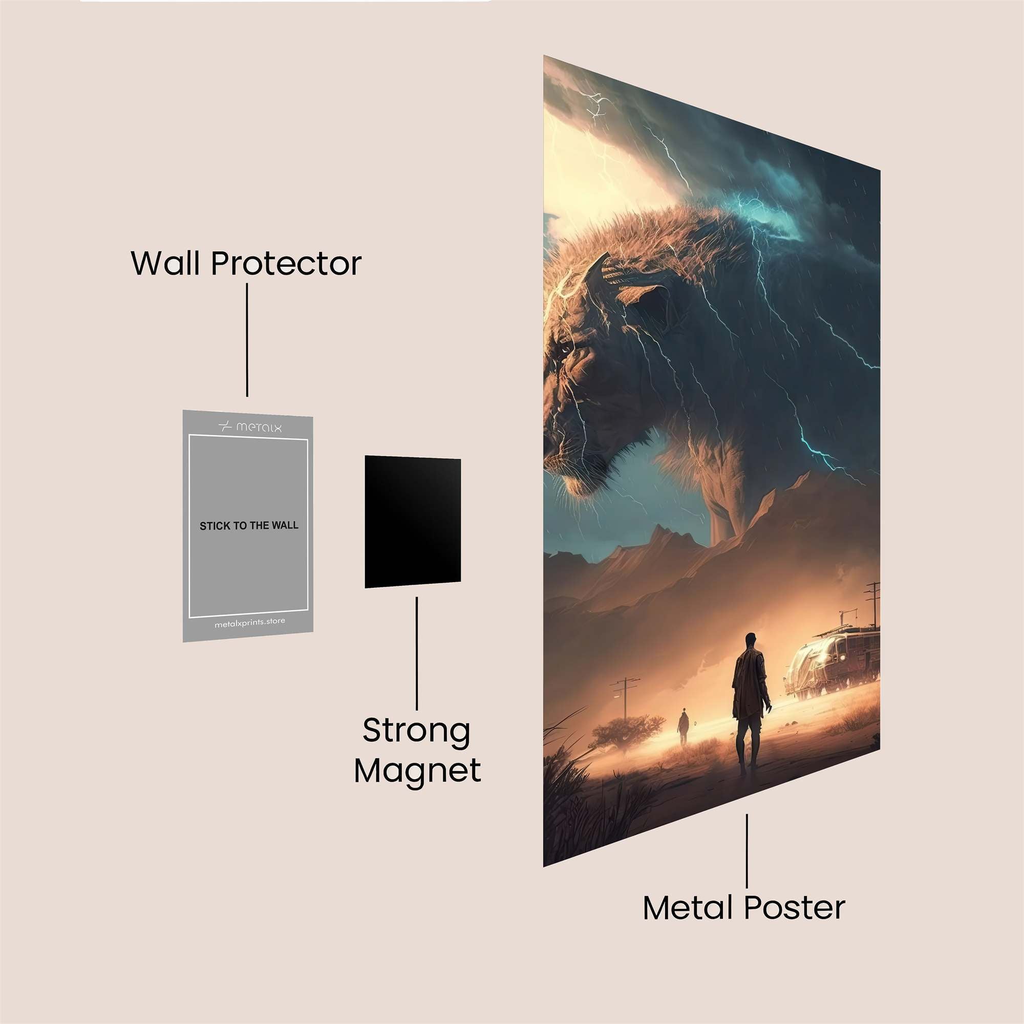 Lion Tempest Safe Wall Magnetic / M