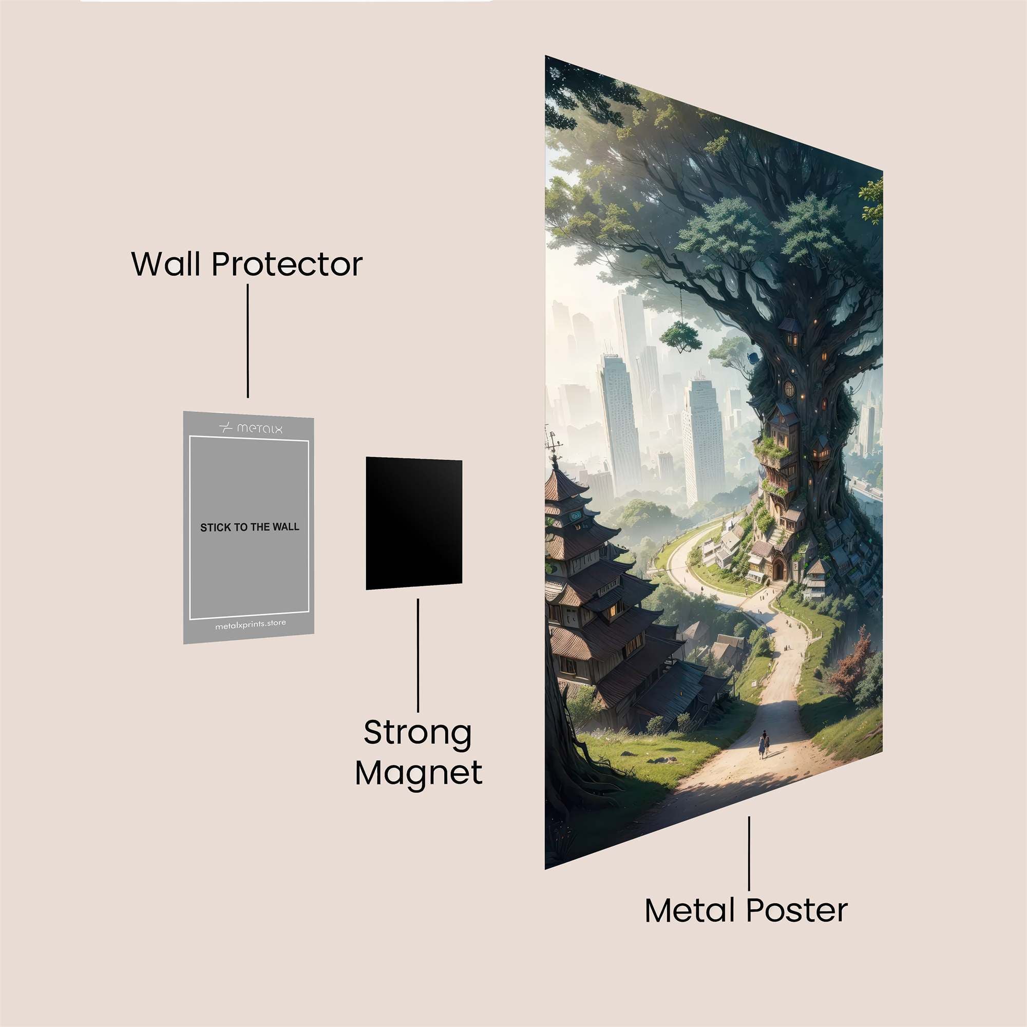 Treehaven Serenity Safe Wall Magnetic / M