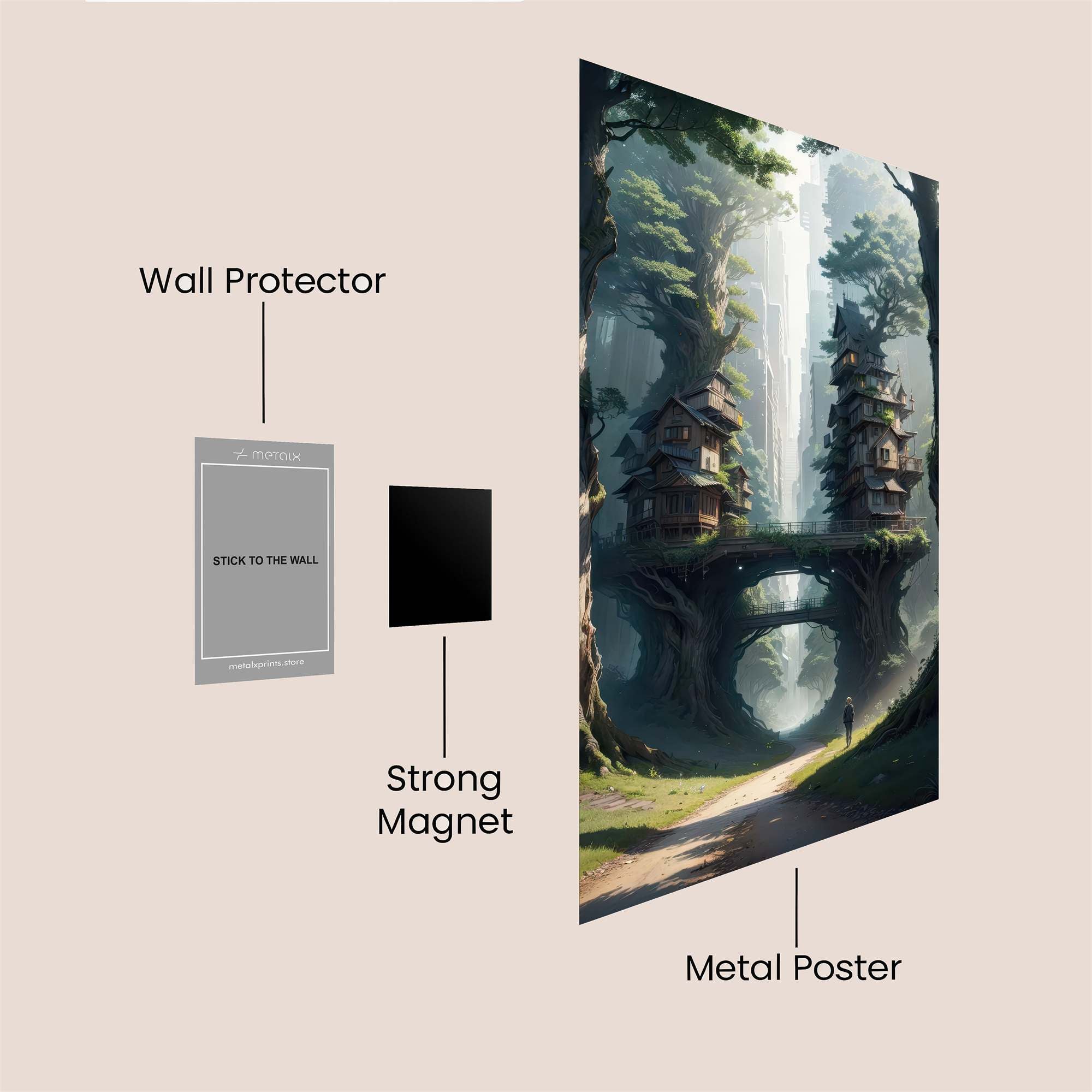 Treehaven Serenity Safe Wall Magnetic / M